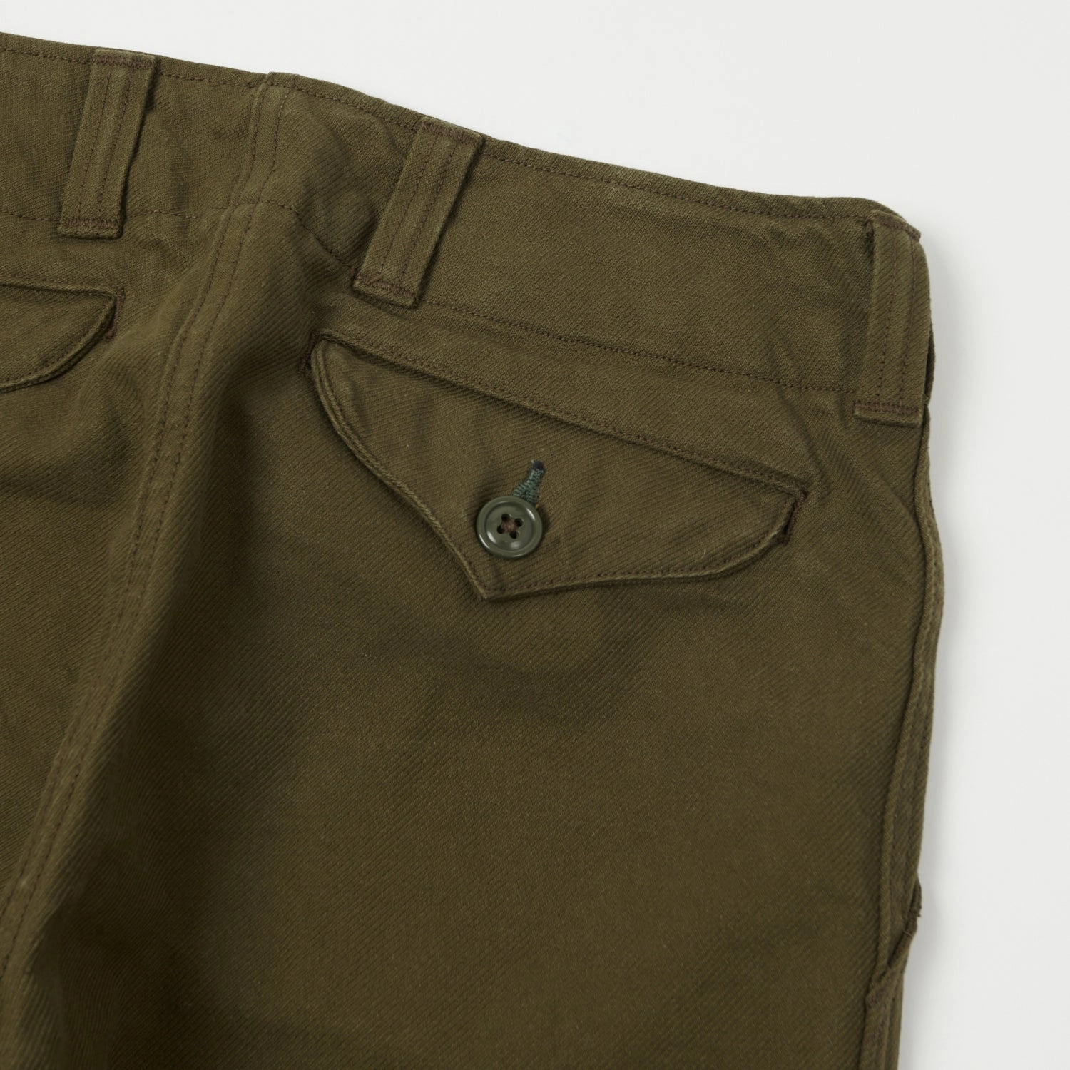 Freewheelers & Co Military 'Aviators' Trouser - Dark Olive