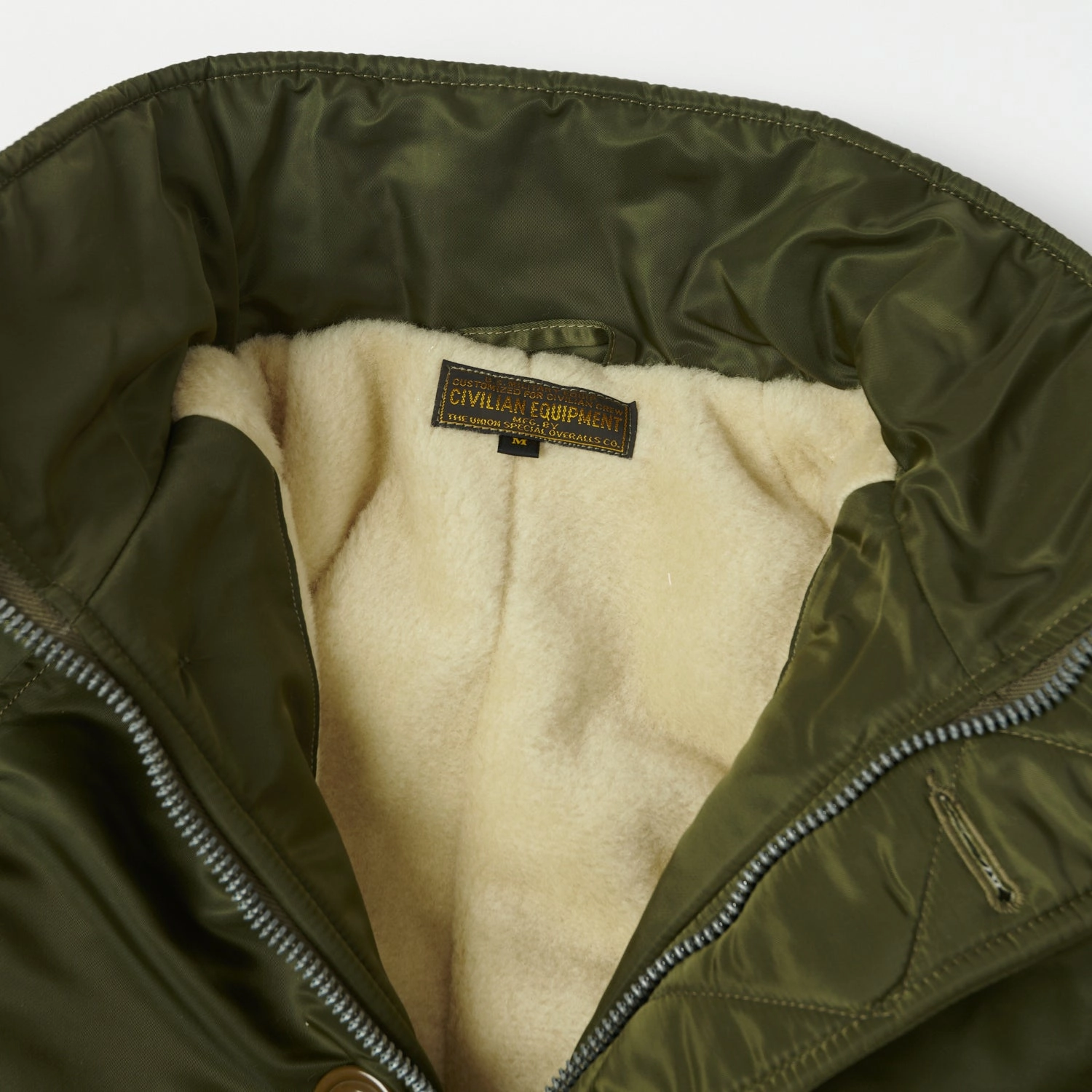Freewheelers & Co Military ??Cold Weather Air Crew' Jacket - Olive Drab