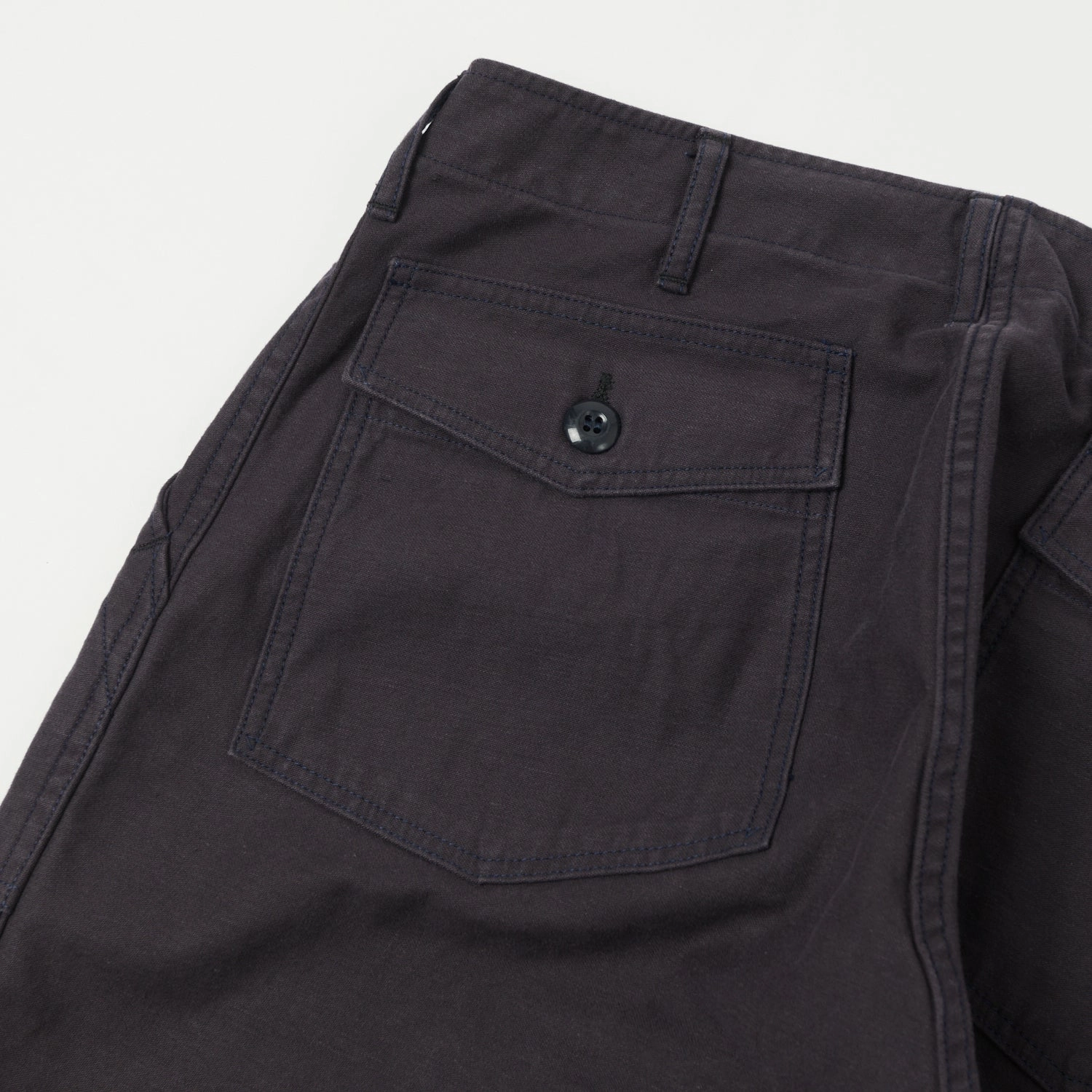 Freewheelers & Co Military Utility Trouser - Eggplant Navy