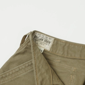 Freewheelers & Co Military Utility Trouser - Khaki Beige Freewheelers & Co Military Utility Trouser - Khaki Beige