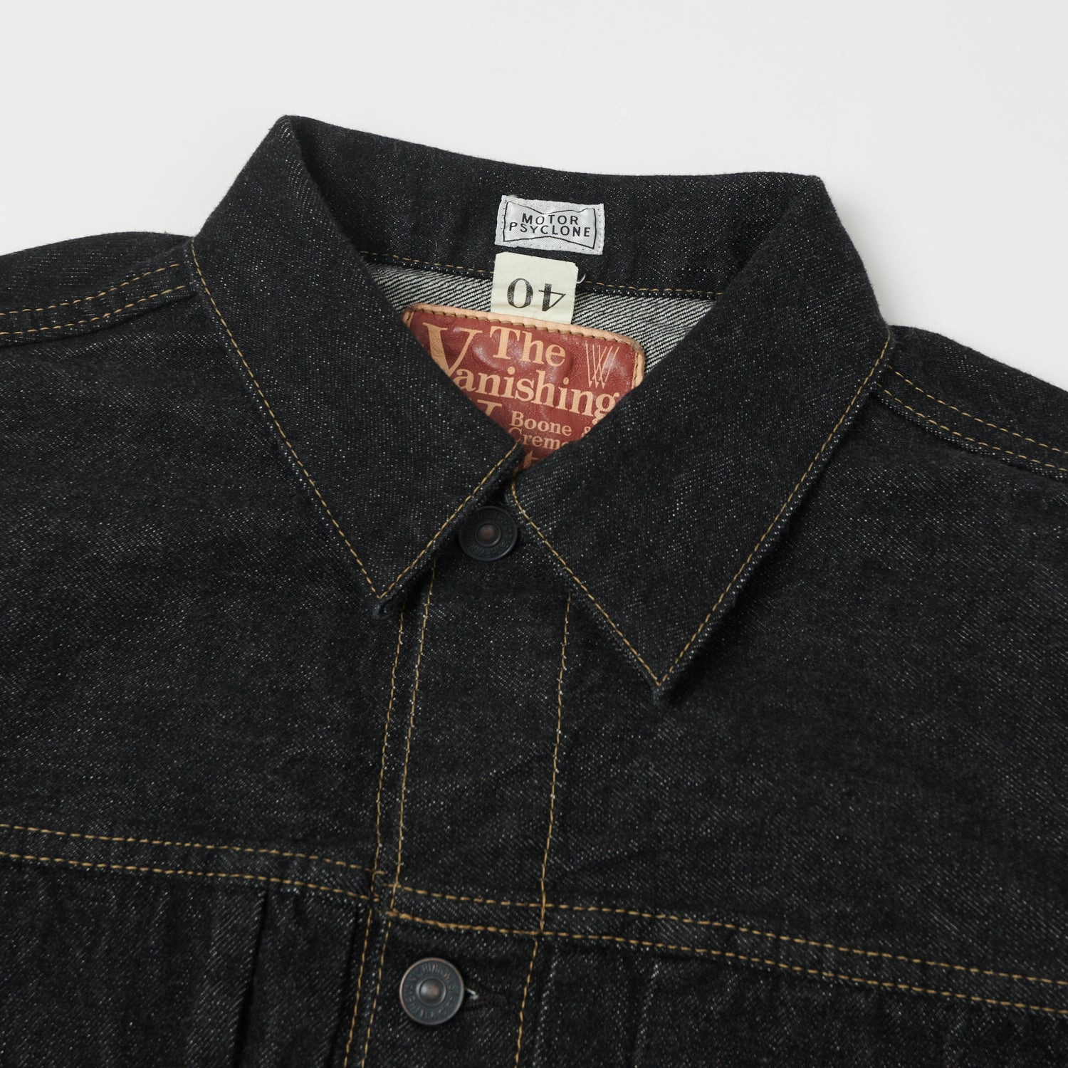 Freewheelers & Co Motor Psyclone 507B 14oz Type II Denim Jacket - Black