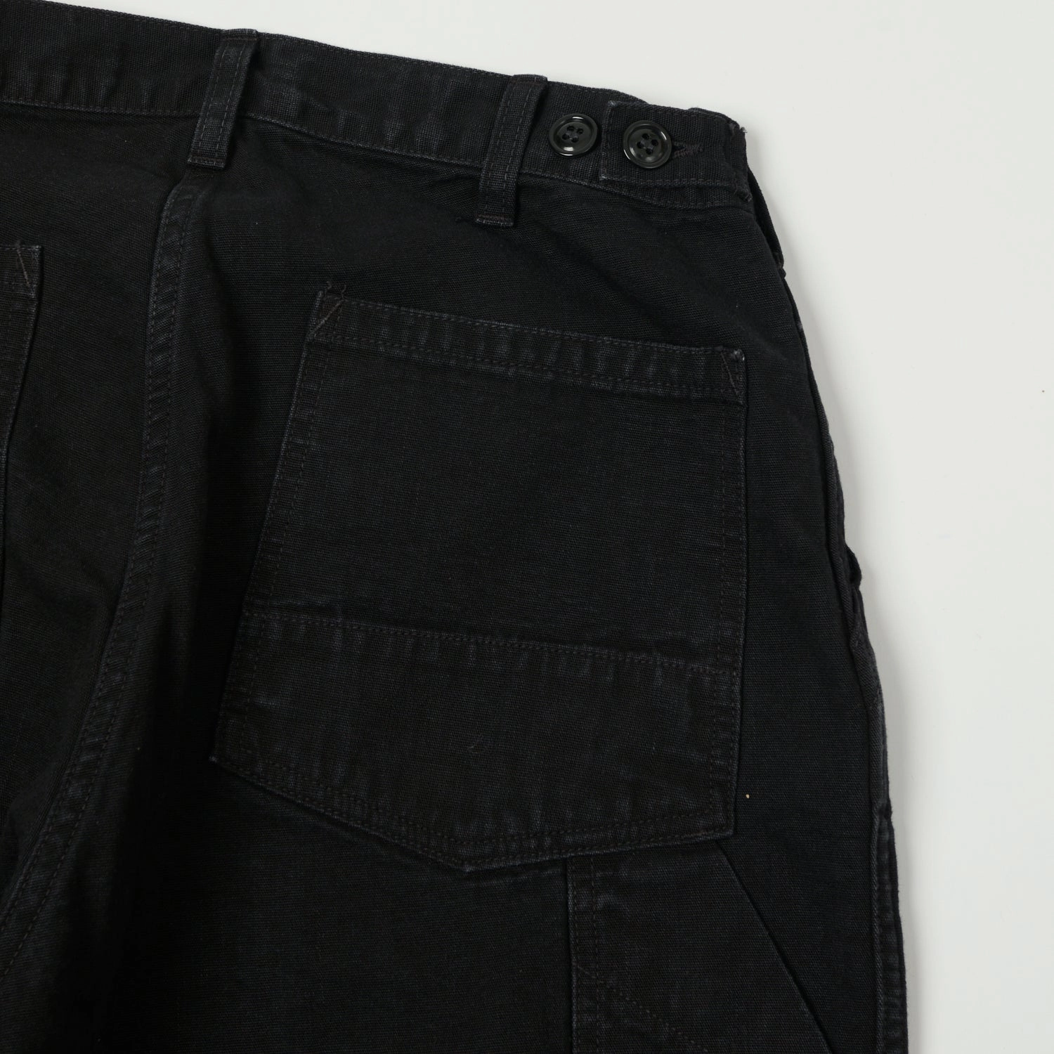 Freewheelers & Co Motor Psyclone 'Chopper Builder' Work Trousers - Rude Black