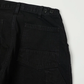 Freewheelers & Co Motor Psyclone 'Chopper Builder' Work Trousers - Rude Black