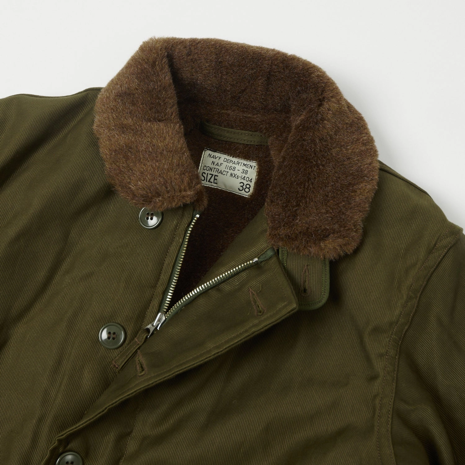 Freewheelers & Co Type N-1 Deck Jacket - Khaki Green