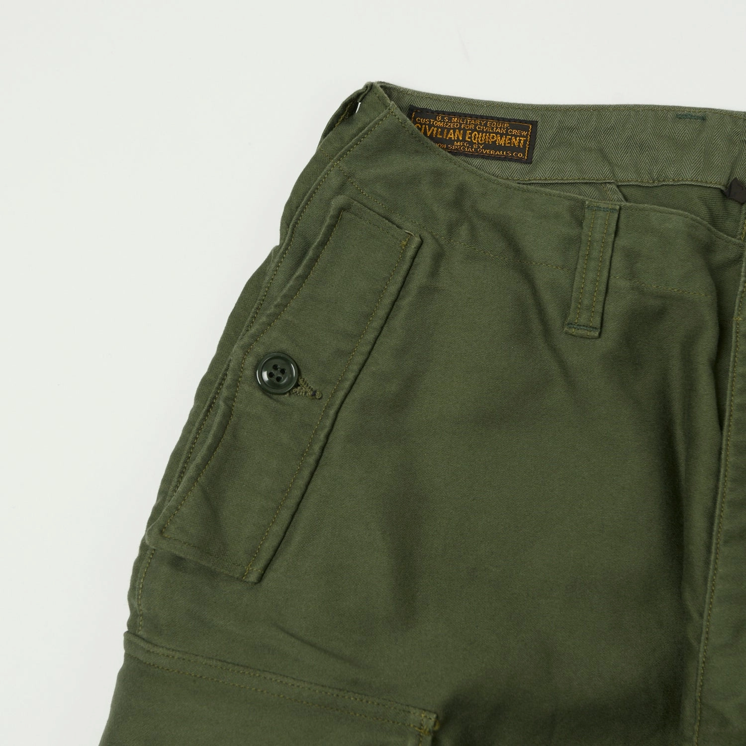 Freewheelers & Co Union Special Overalls 'Ground Crew' Trousers - Olive