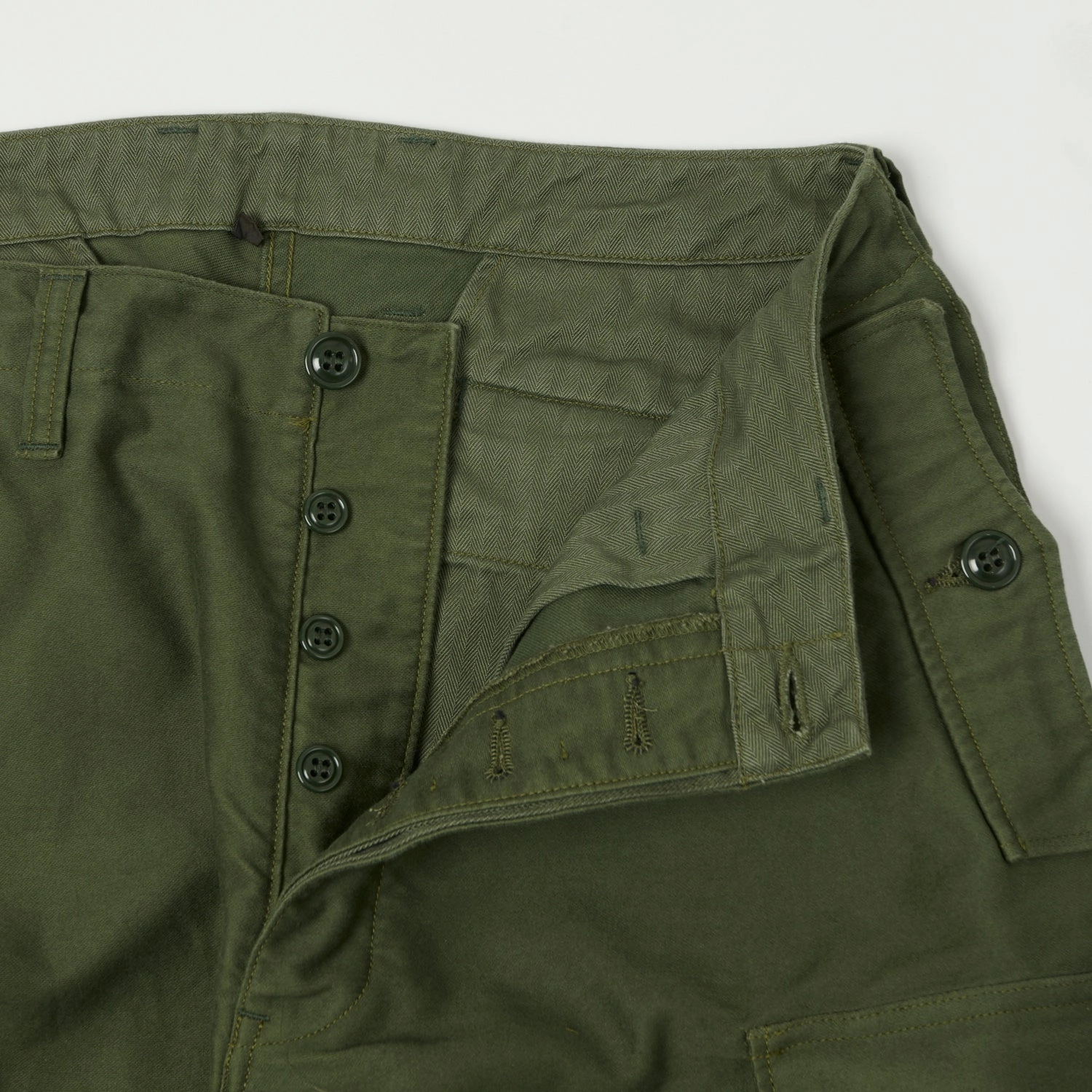 Freewheelers & Co Union Special Overalls 'Ground Crew' Trousers - Olive