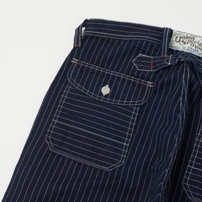 Freewheelers & Co Union Special Overalls 'Longshoreman' Overall Trouser - Indigo Wabash Stripe Freewheelers & Co Union Special Overalls 'Longshoreman' Overall Trouser - Indigo Wabash Stripe