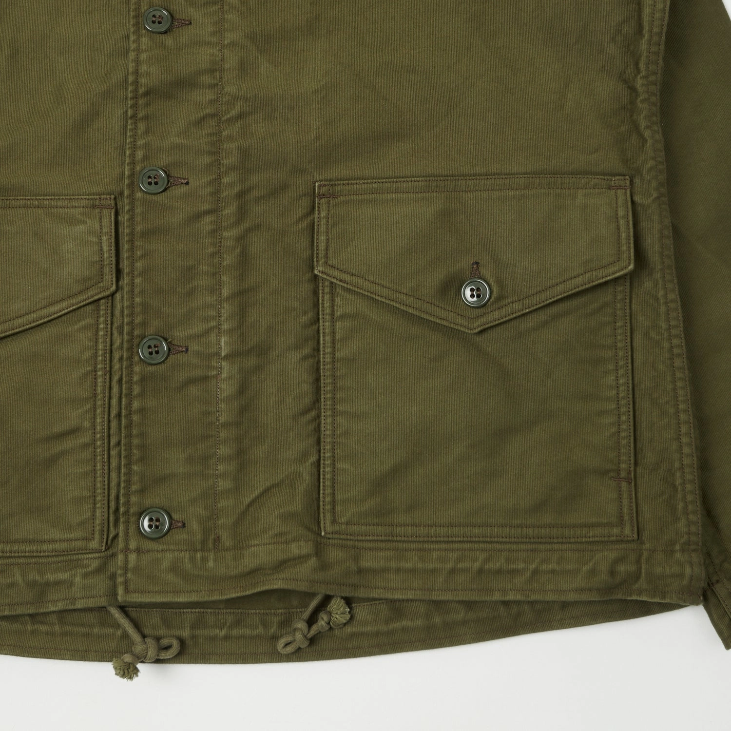 Freewheelers & Co Union Special Overalls Deck Worker Parka - Olive
