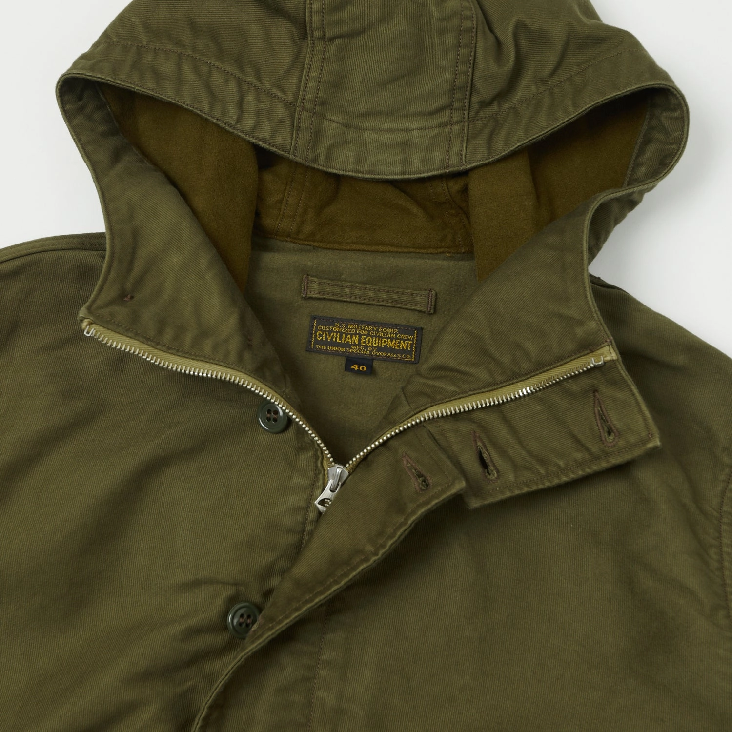 Freewheelers & Co Union Special Overalls Deck Worker Parka - Olive
