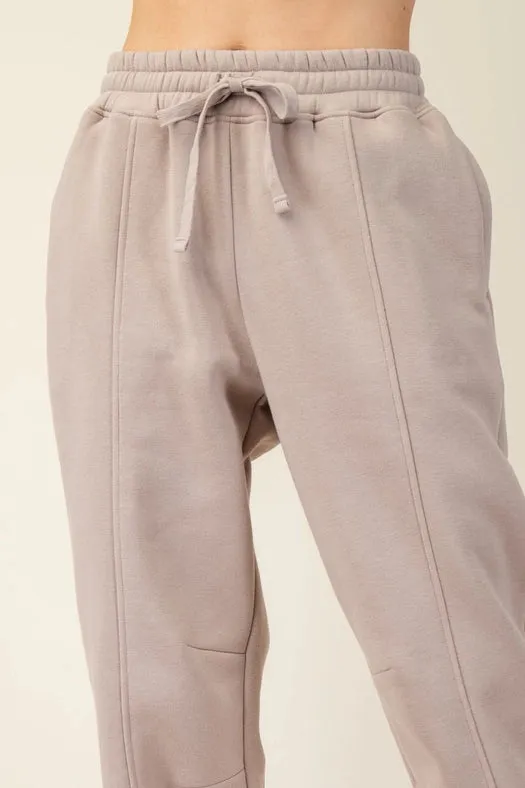 French Terry Fleece Jogger Sweatpant Taupe