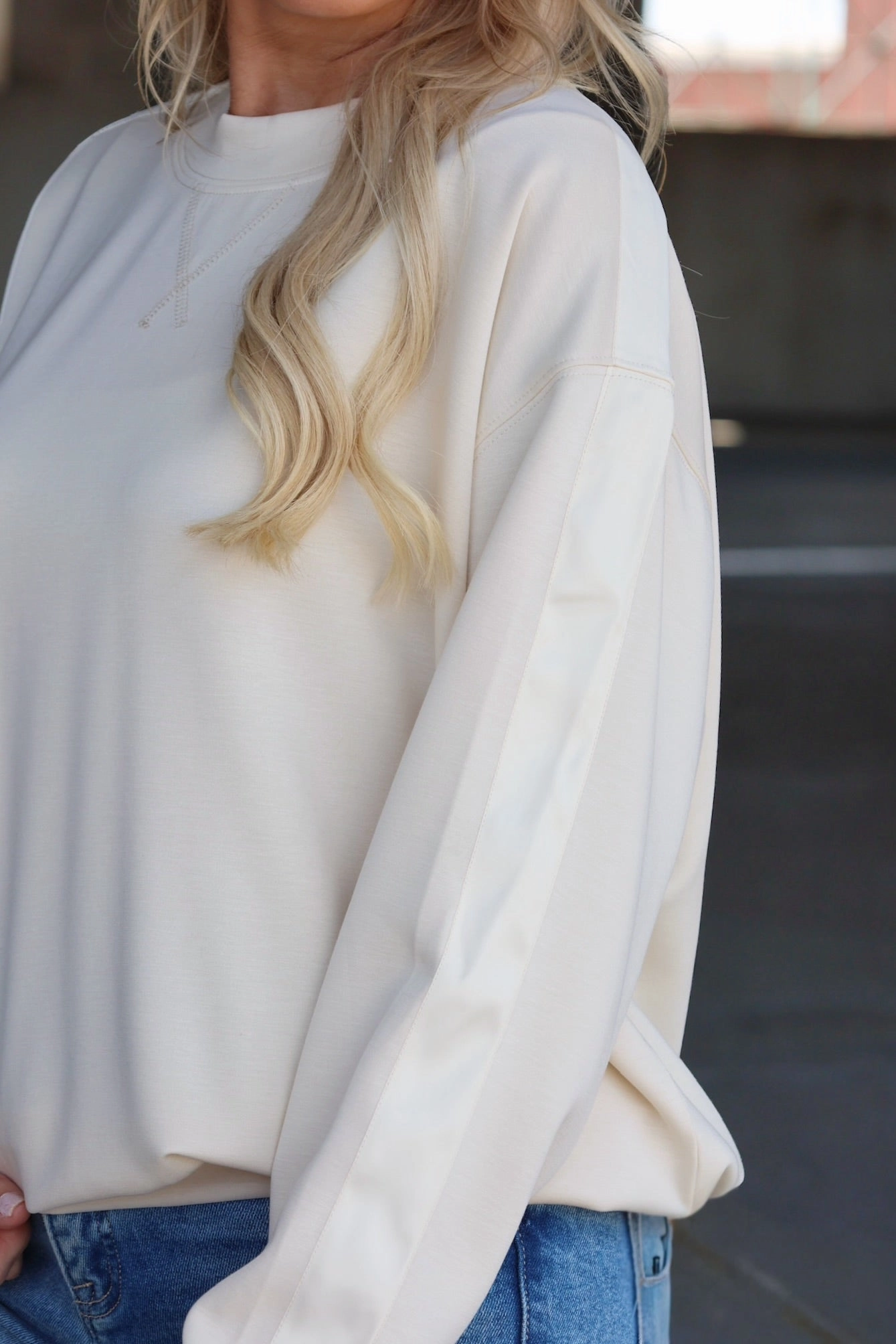 French Vanilla Sweatshirt ReflectiveTrim