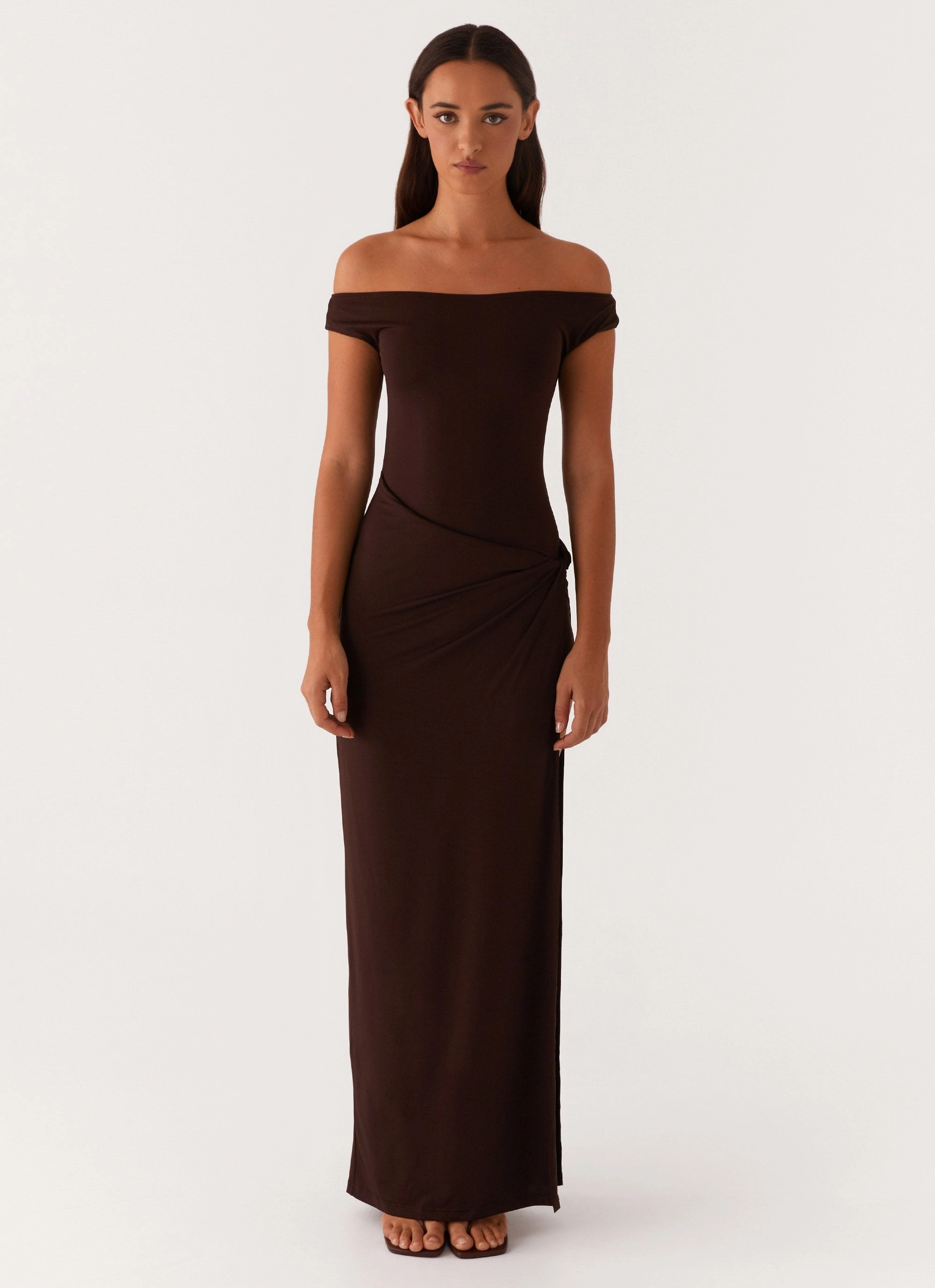 Date Ready Balanced Look Amerie Maxi Dress - Chocolate