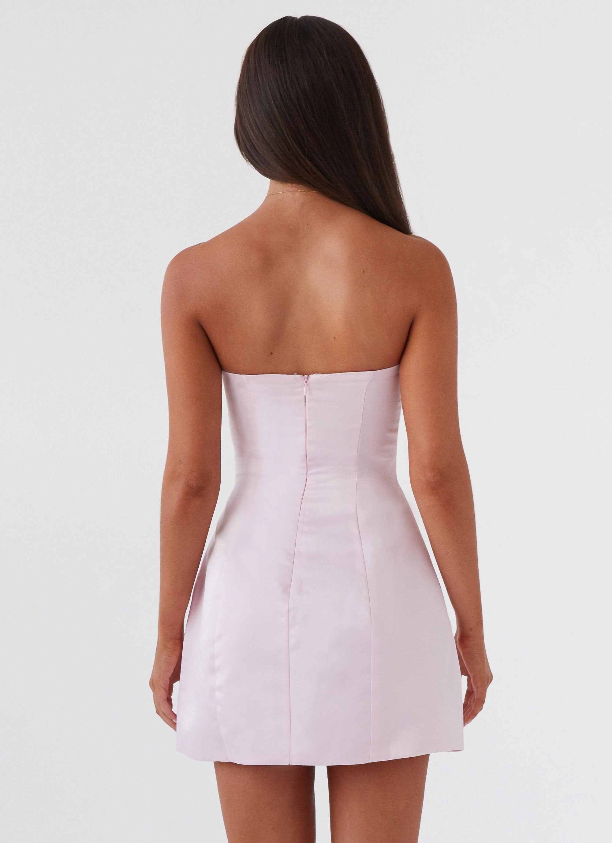 Girl Crush Bow Mini Dress - Pink Warm Soft