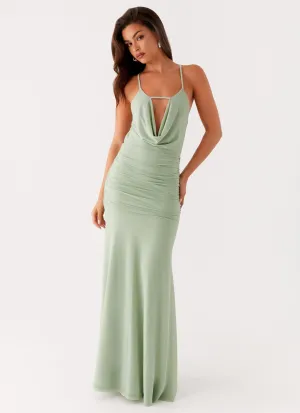 Durable Texture Norah Maxi Dress - Sage