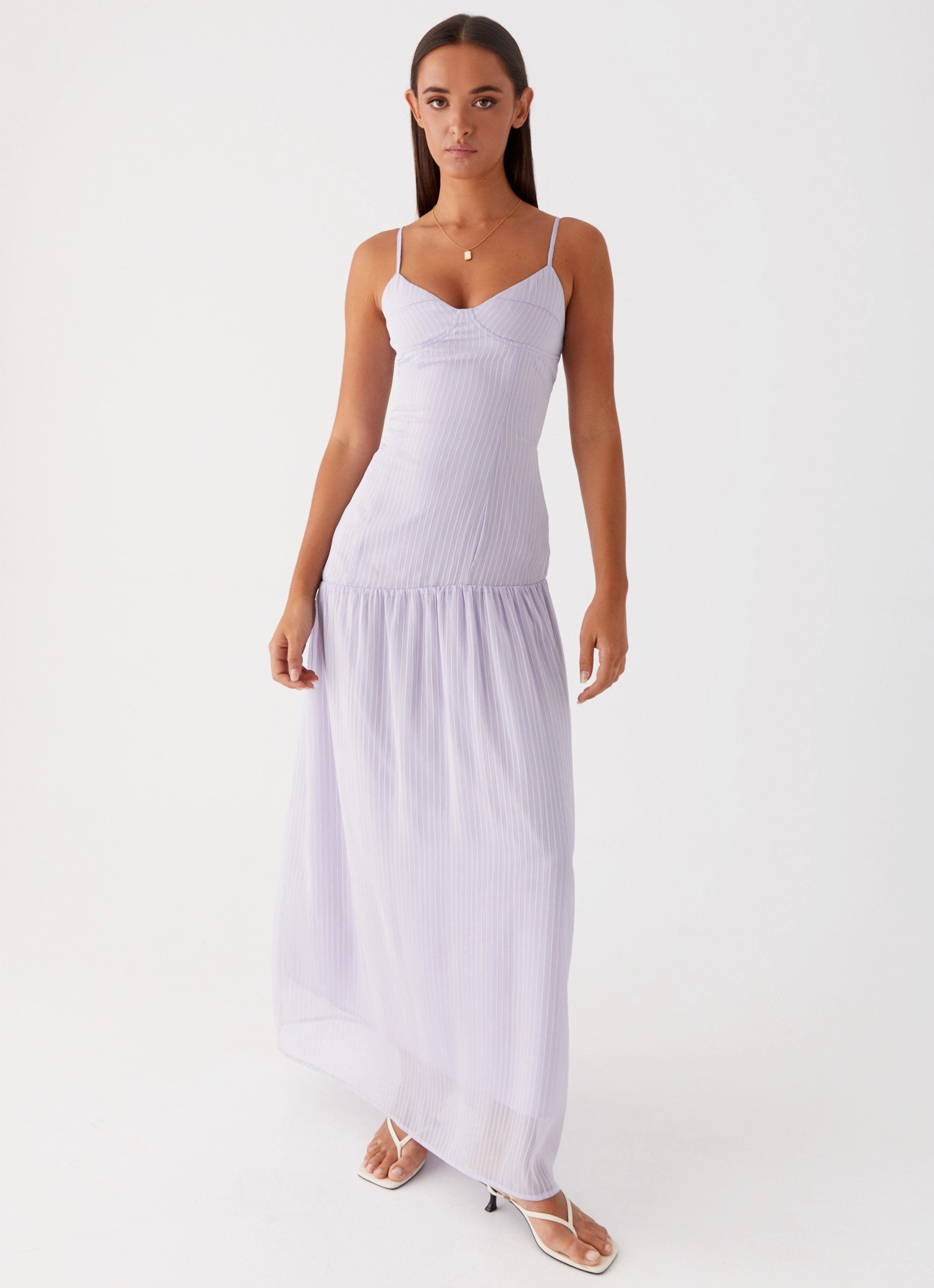 Shania Maxi Dress - Lavender Work Vibe Organic-Fabric