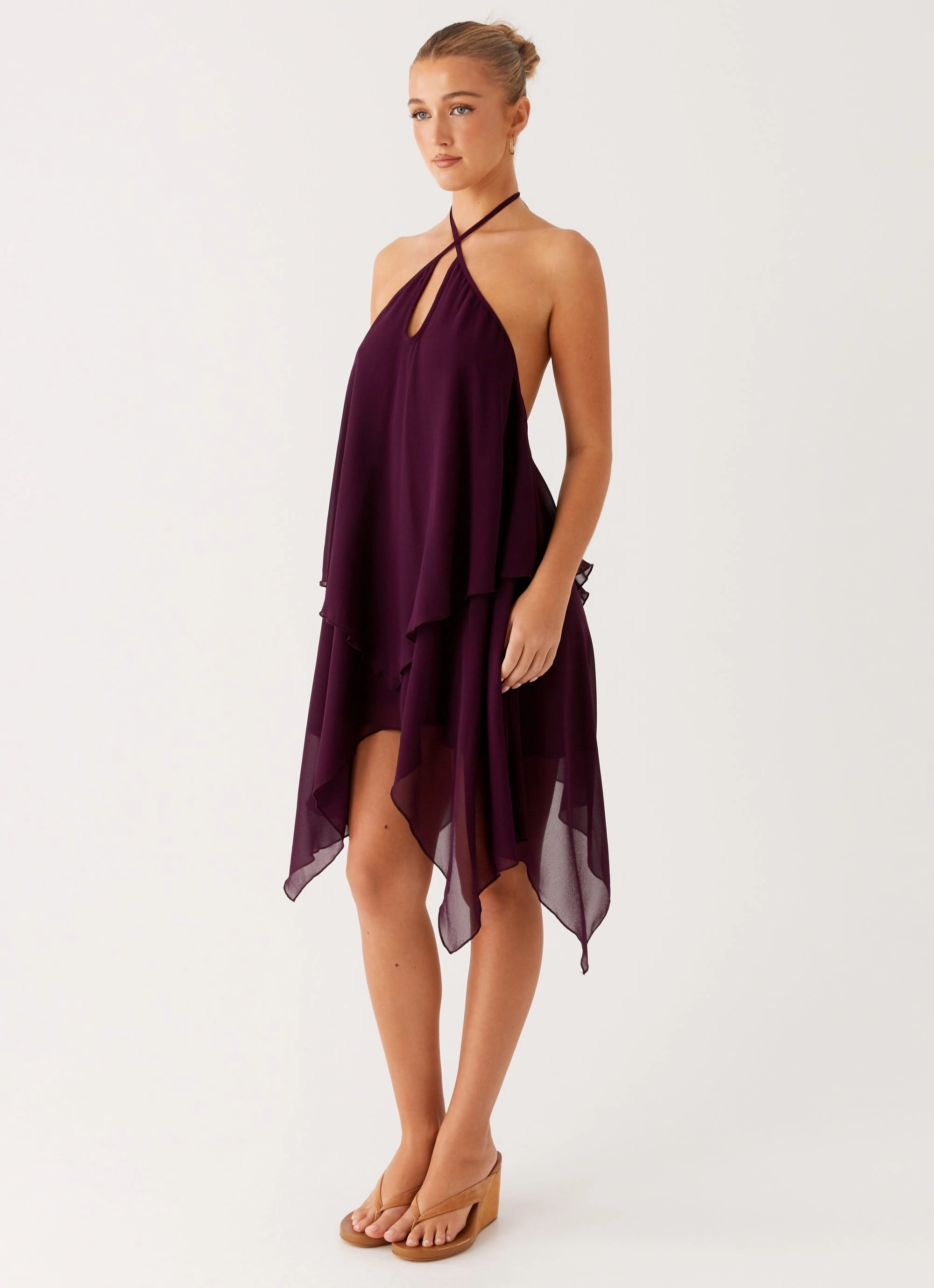 Dalenti Midi Dress - Plum Urban Cool