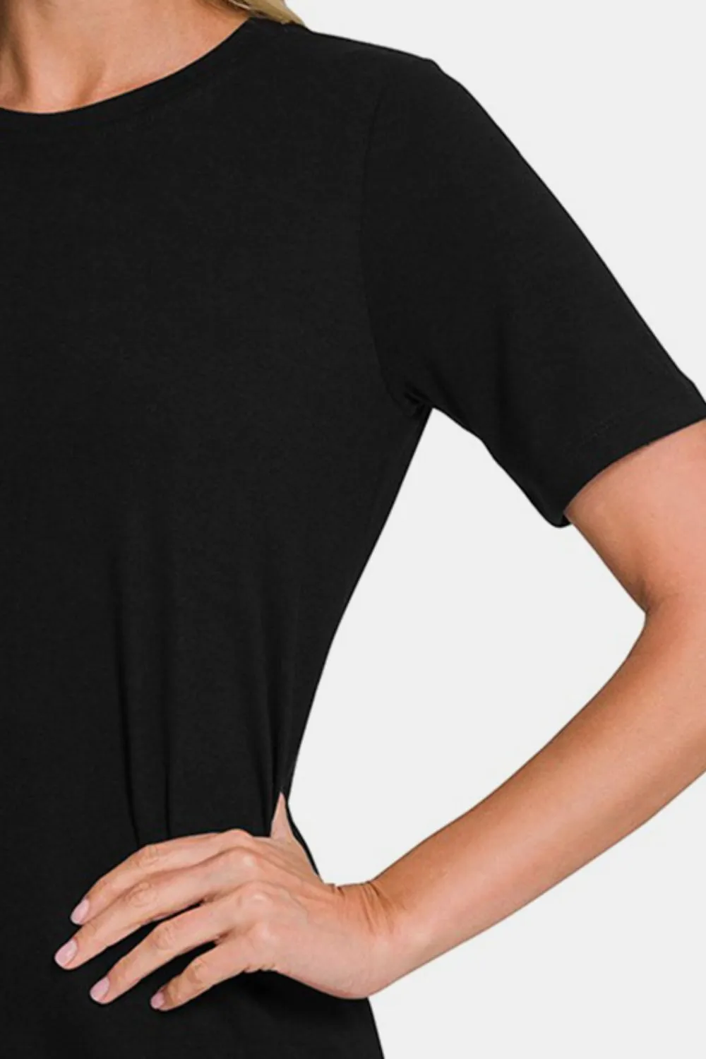 Full Size Crew Neck Short Sleeve T-Shirt