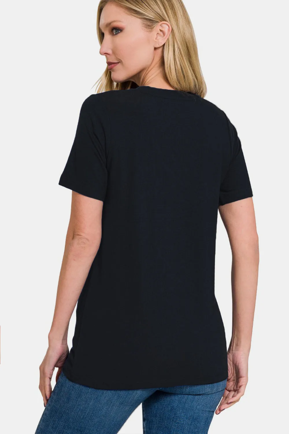 Full Size Crew Neck Short Sleeve T-Shirt
