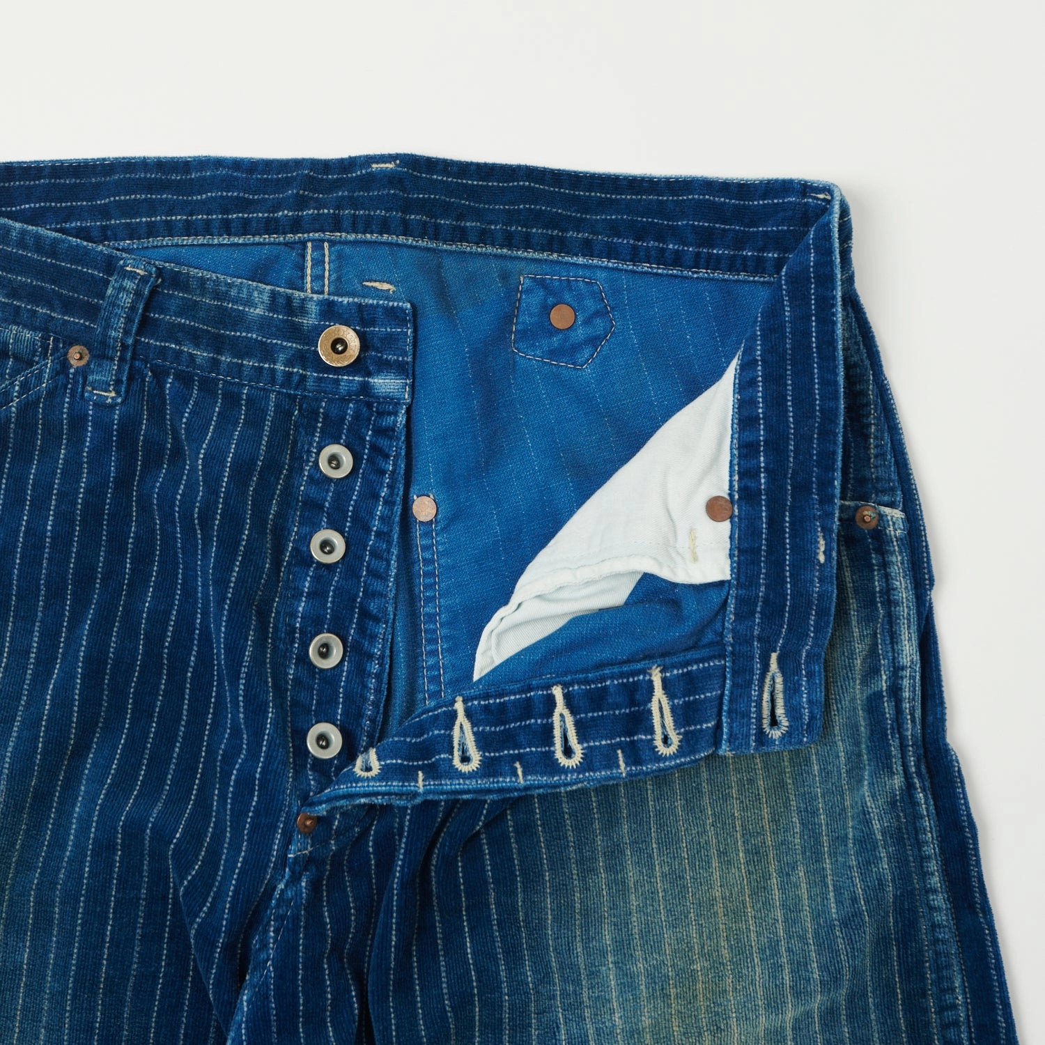 Full Count 1129 Wabash Corduroy Work Pants - Heavy Wash