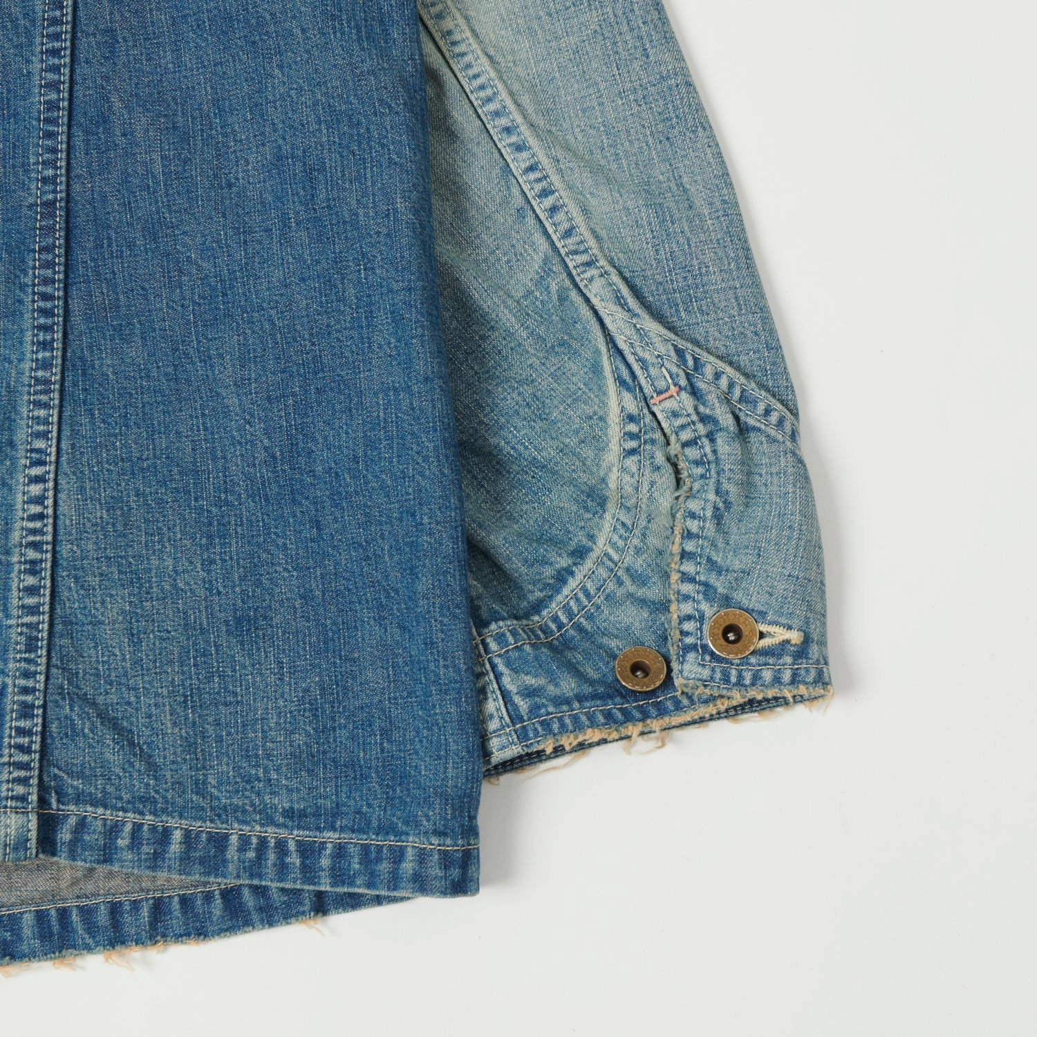 Full Count 2015 Denim Chore Jacket - Heavy Wash