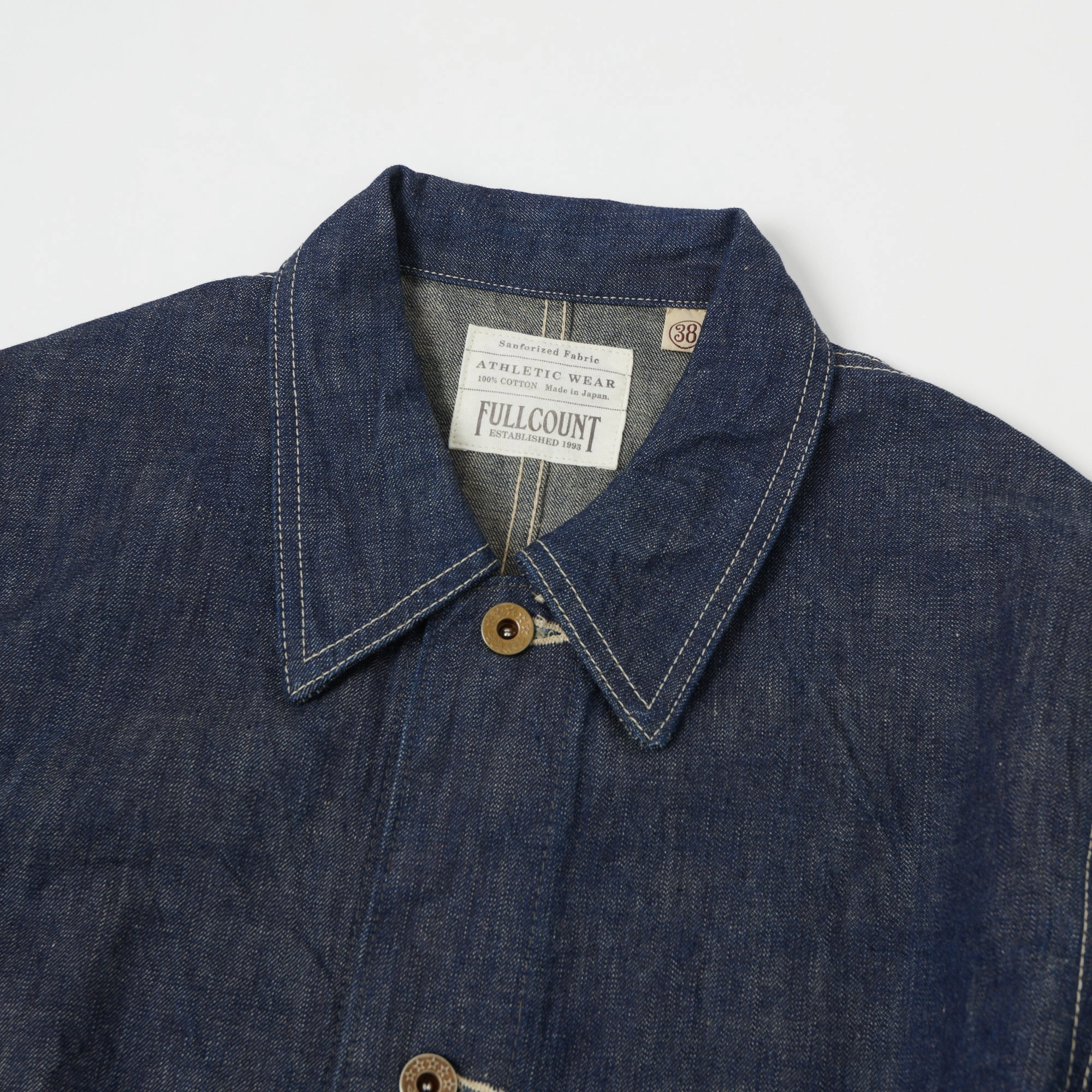Full Count 2015 Denim Chore Jacket - One Wash