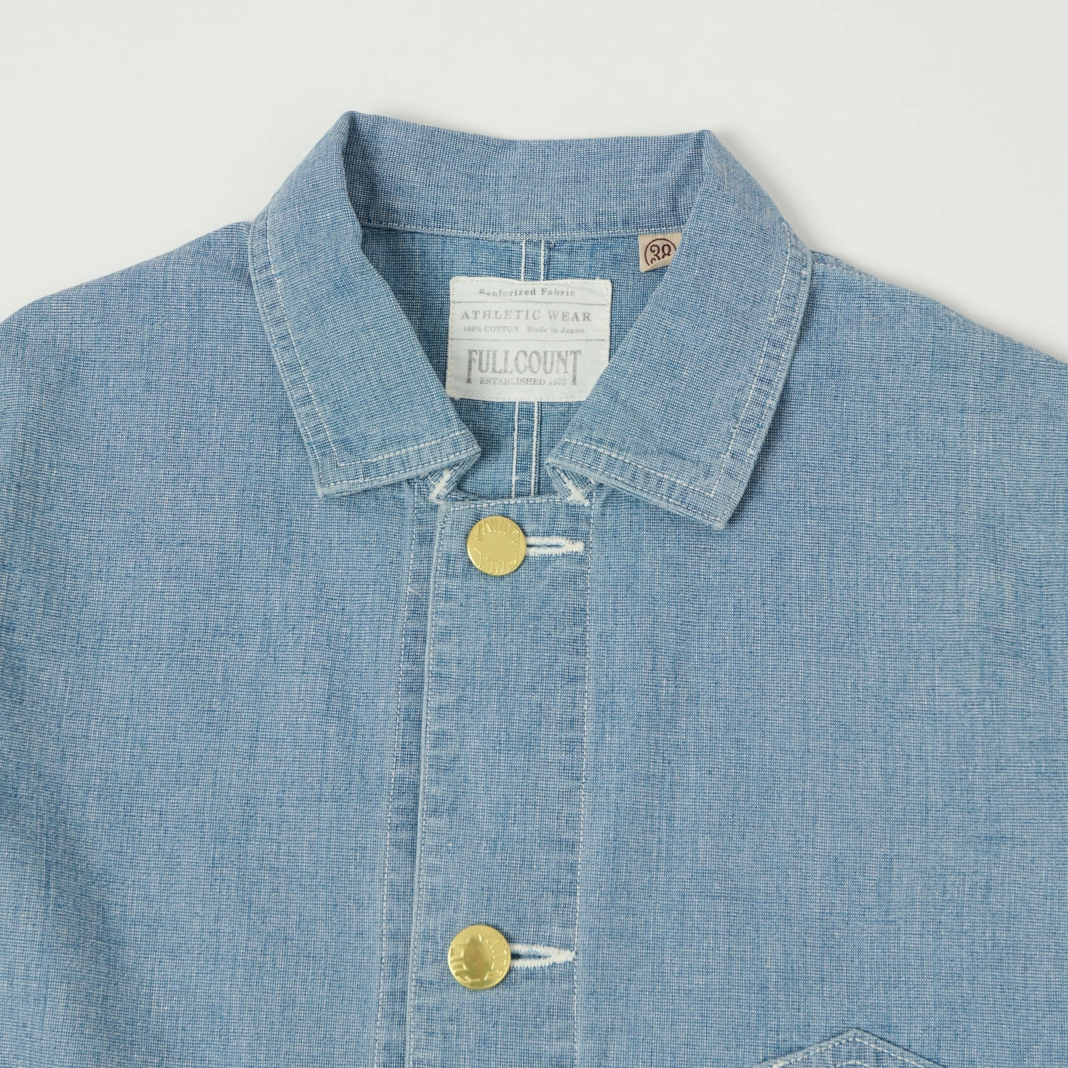 Full Count 2015 Early 1900s Pin Head Chore Jacket - Indigo