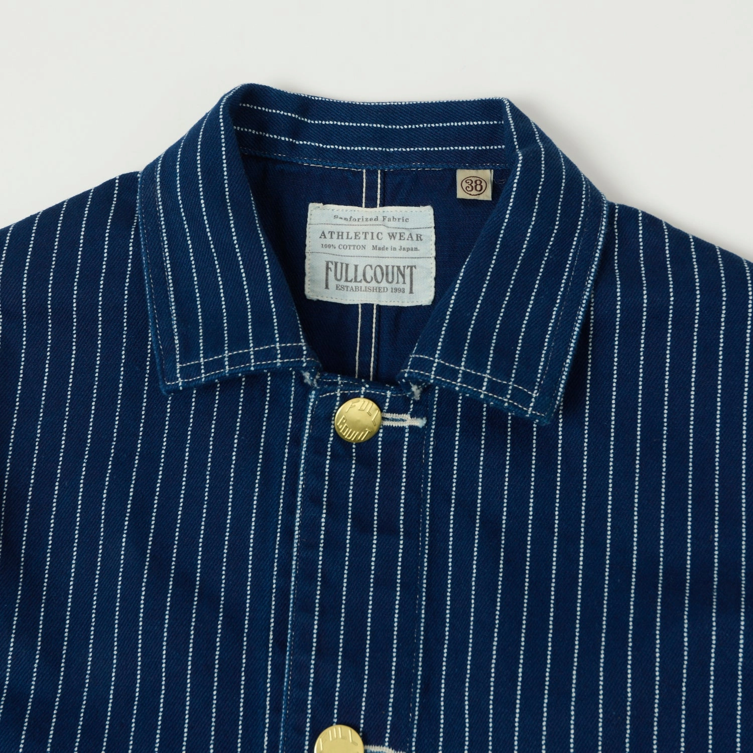 Full Count 2015 Early 1900s Wabash Chore Jacket - Indigo