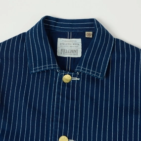 Full Count 2015 Early 1900s Wabash Chore Jacket - Indigo