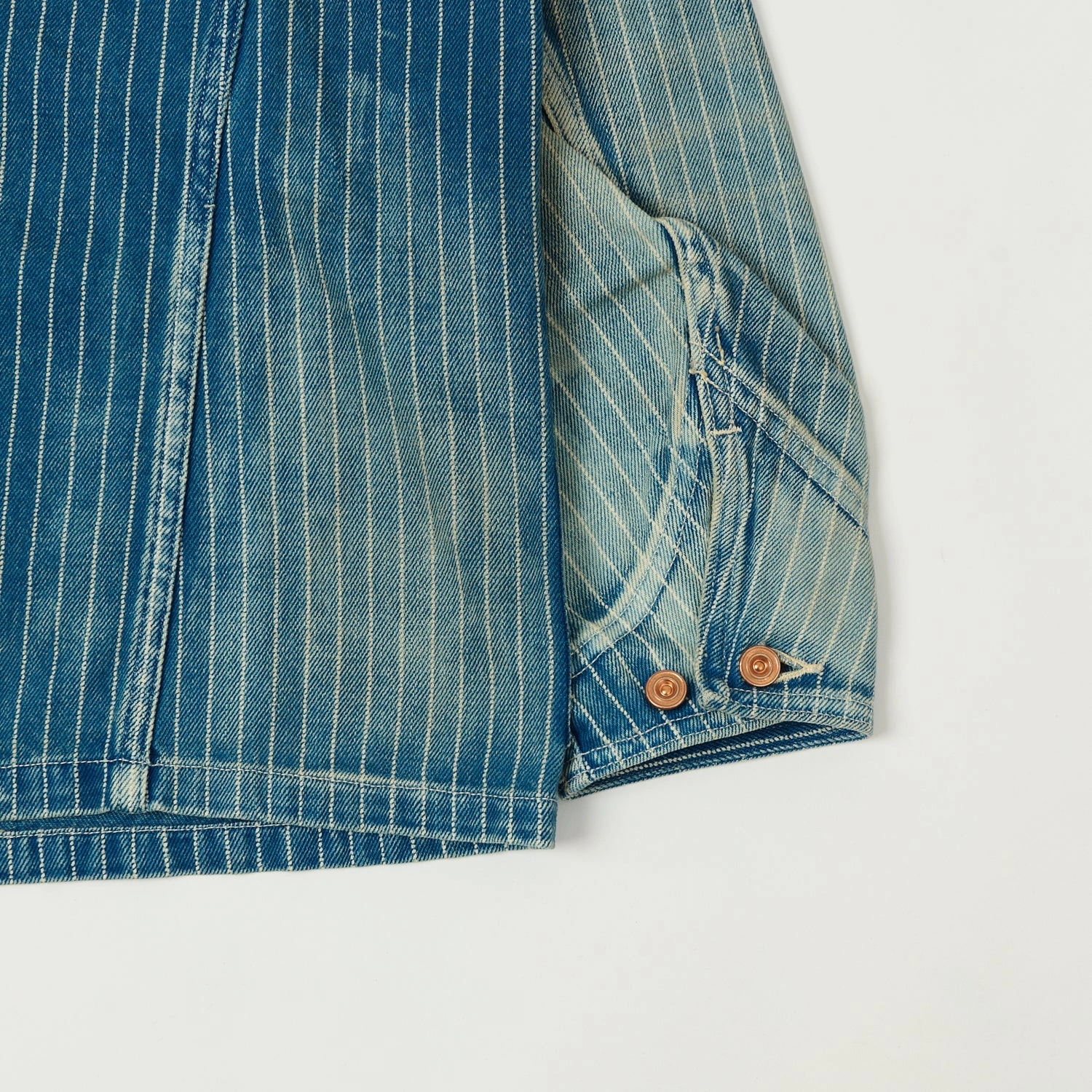 Full Count 2015 Indigo Wabash Chore Jacket - Heavy Wash