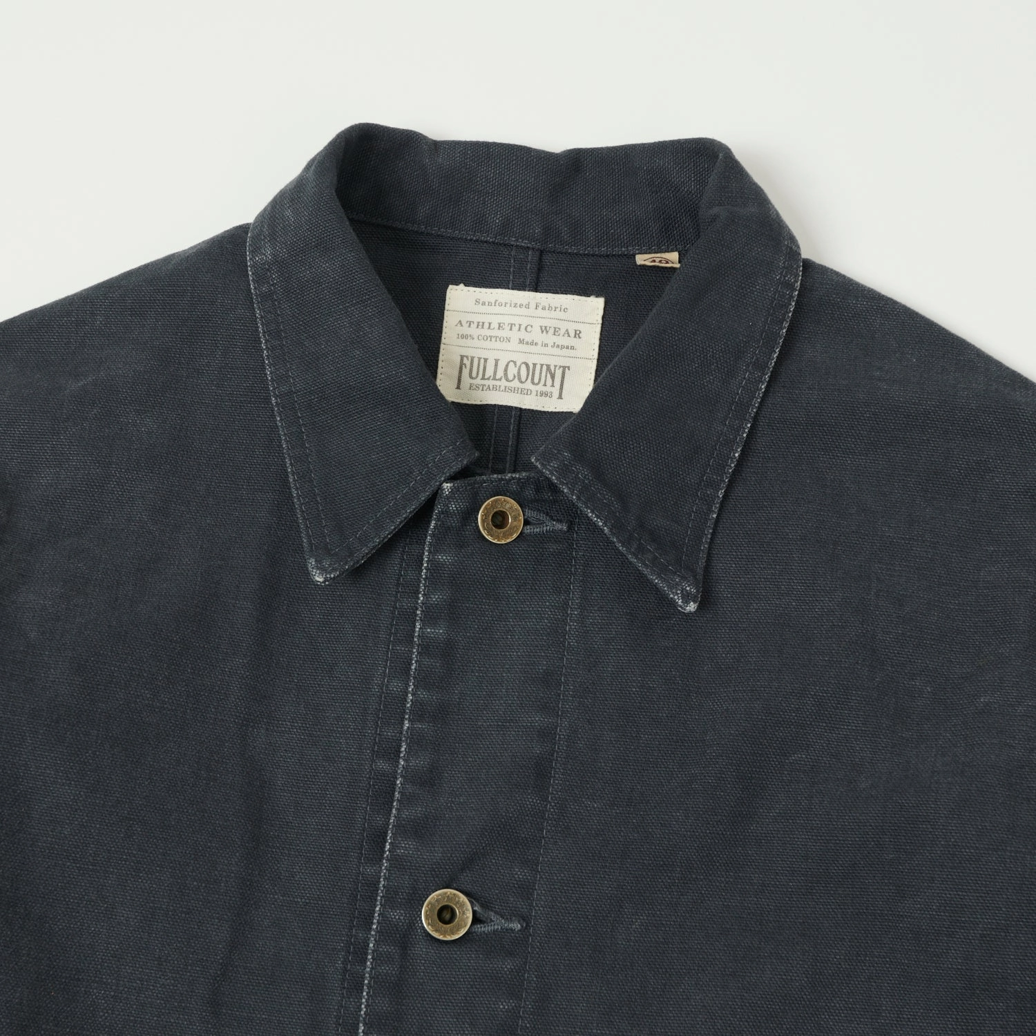 Full Count 2015 Sulfur Dye Heavy Oxford Chore Jacket - Black