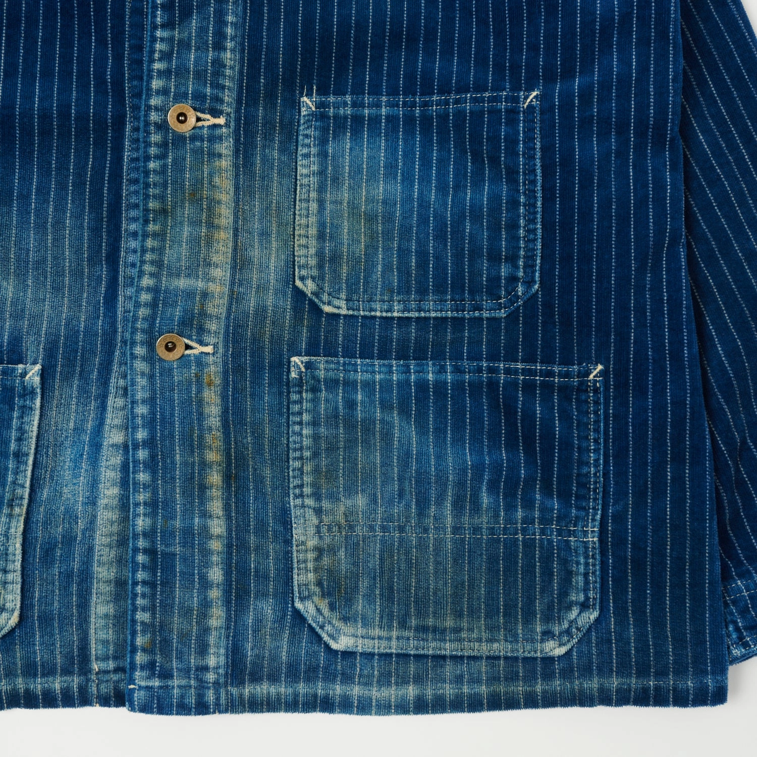 Full Count 2015 Wabash Corduroy Chore Jacket - Heavy Wash