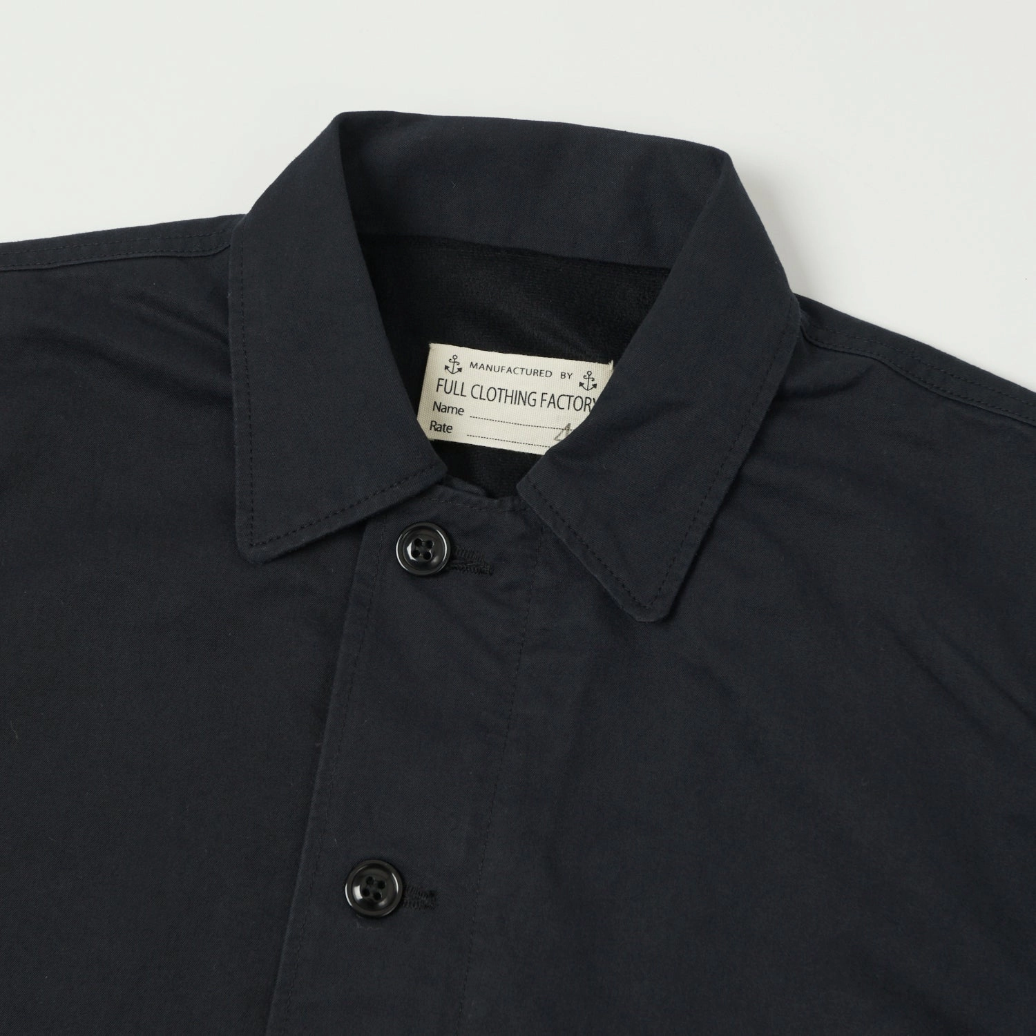 Full Count 2034 Old Japanese Twill U.S. Navy Utility Jacket - Black