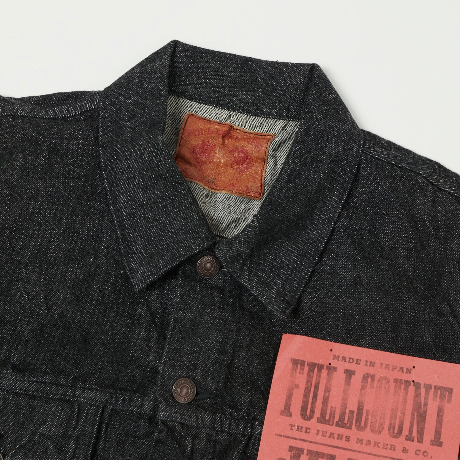 Full Count 2101 13.75oz Type III Denim Jacket - Black One Wash