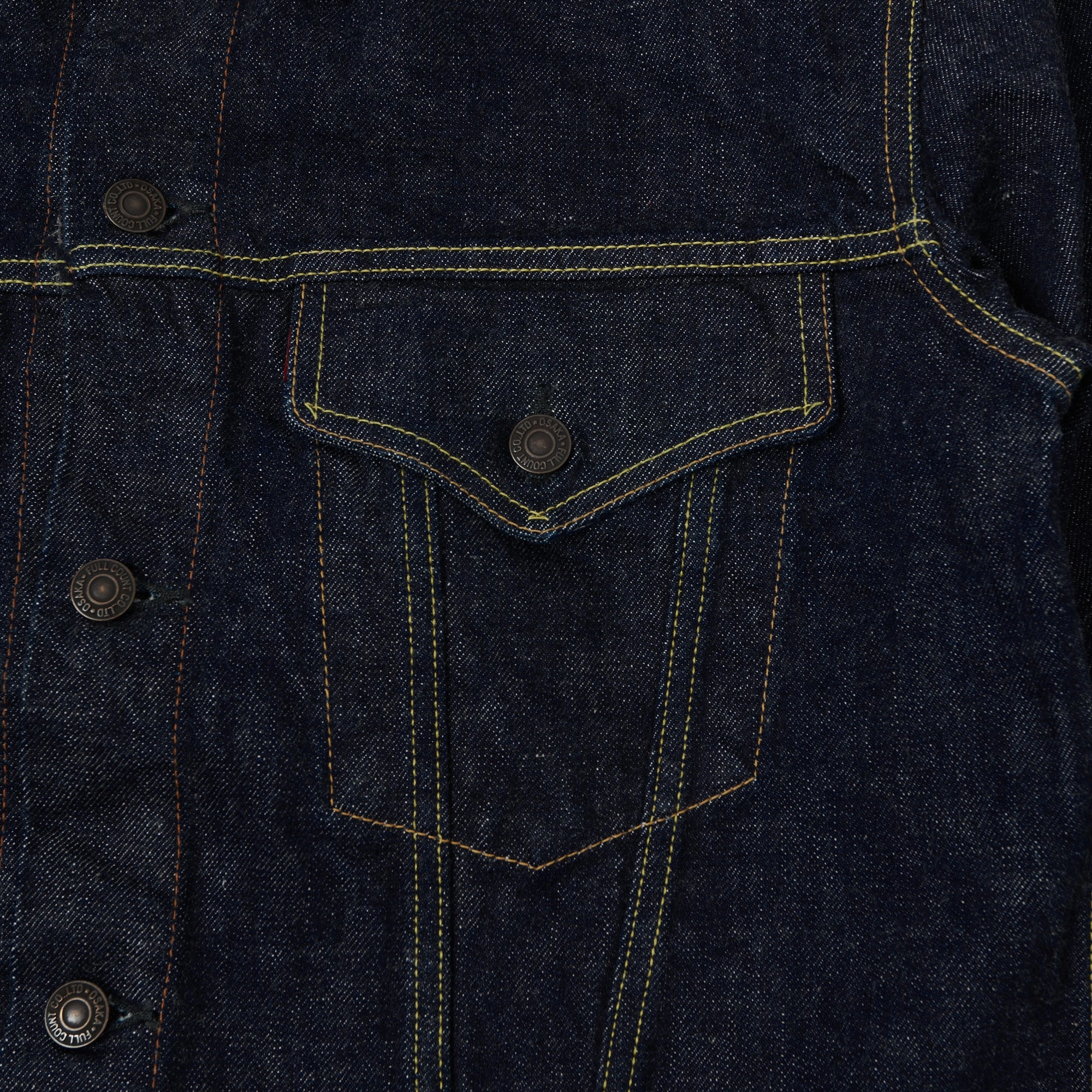 Full Count 2101 13.75oz Type III Denim Jacket - One Wash