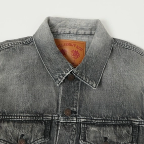 Full Count 2101 13.7oz Type III Denim Jacket - Black 'Dartford' Wash