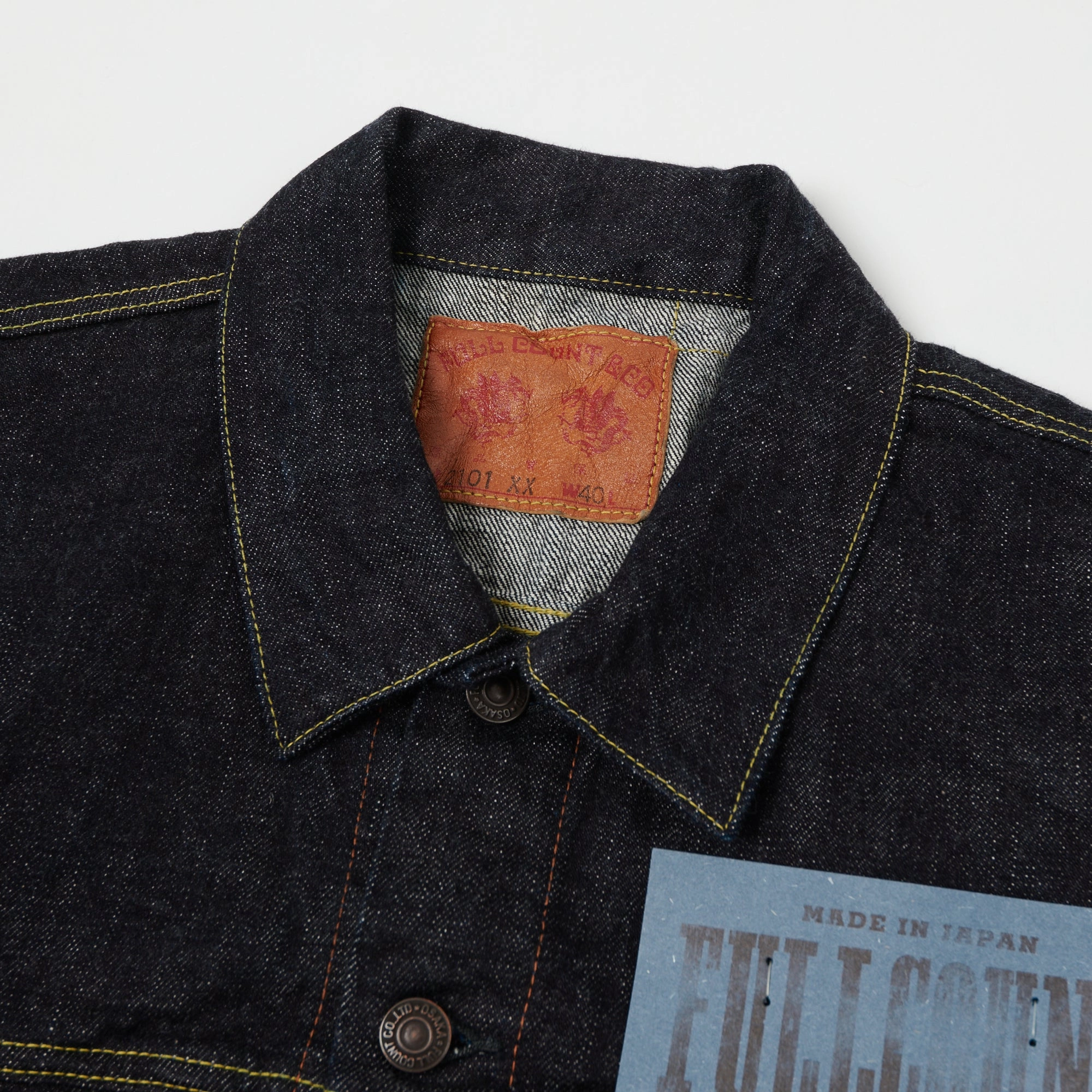 Full Count 2101XX 15.5oz Type III Denim Jacket - One Wash