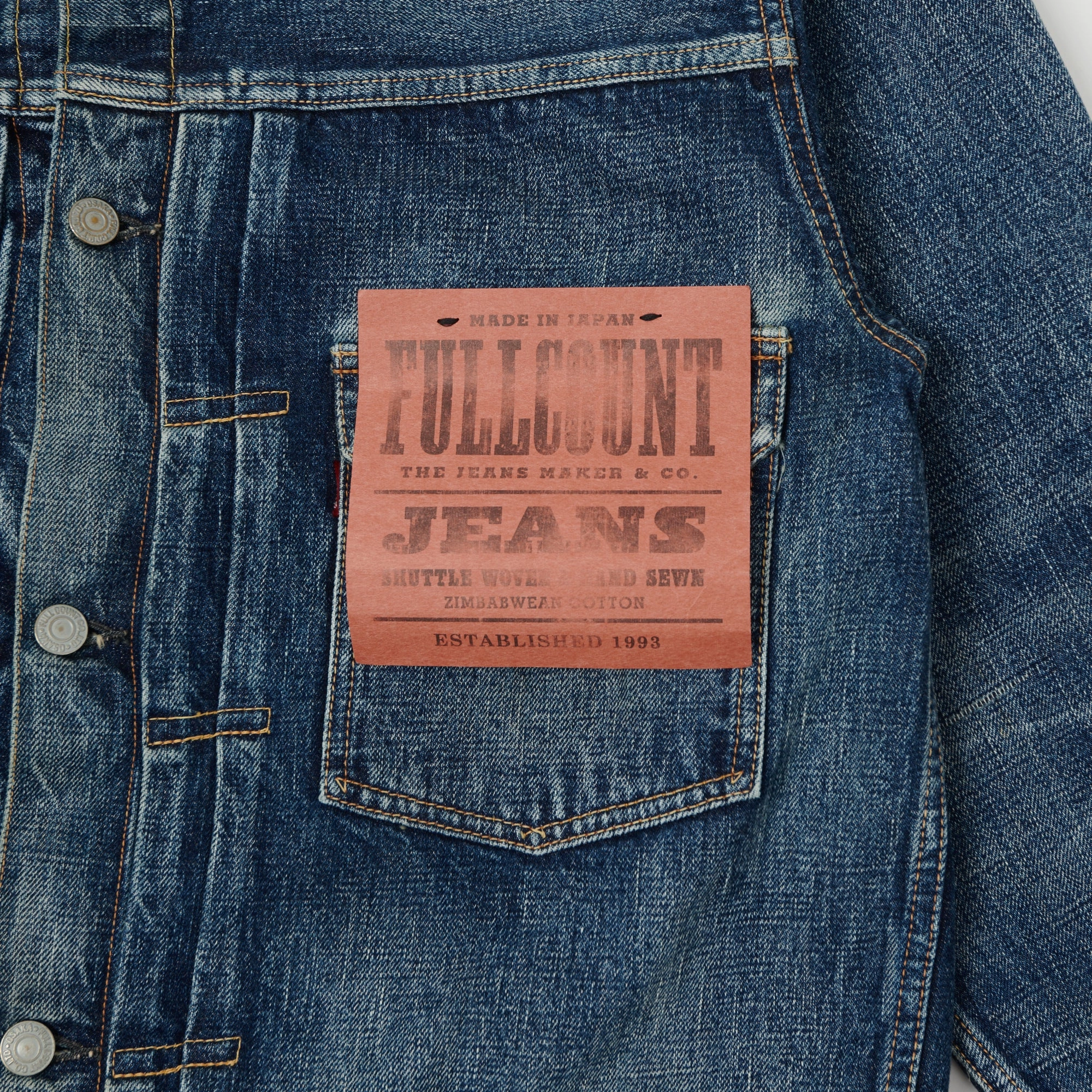 Full Count 2102 13.75oz Type II Denim Jacket - 'Real Killer' Wash