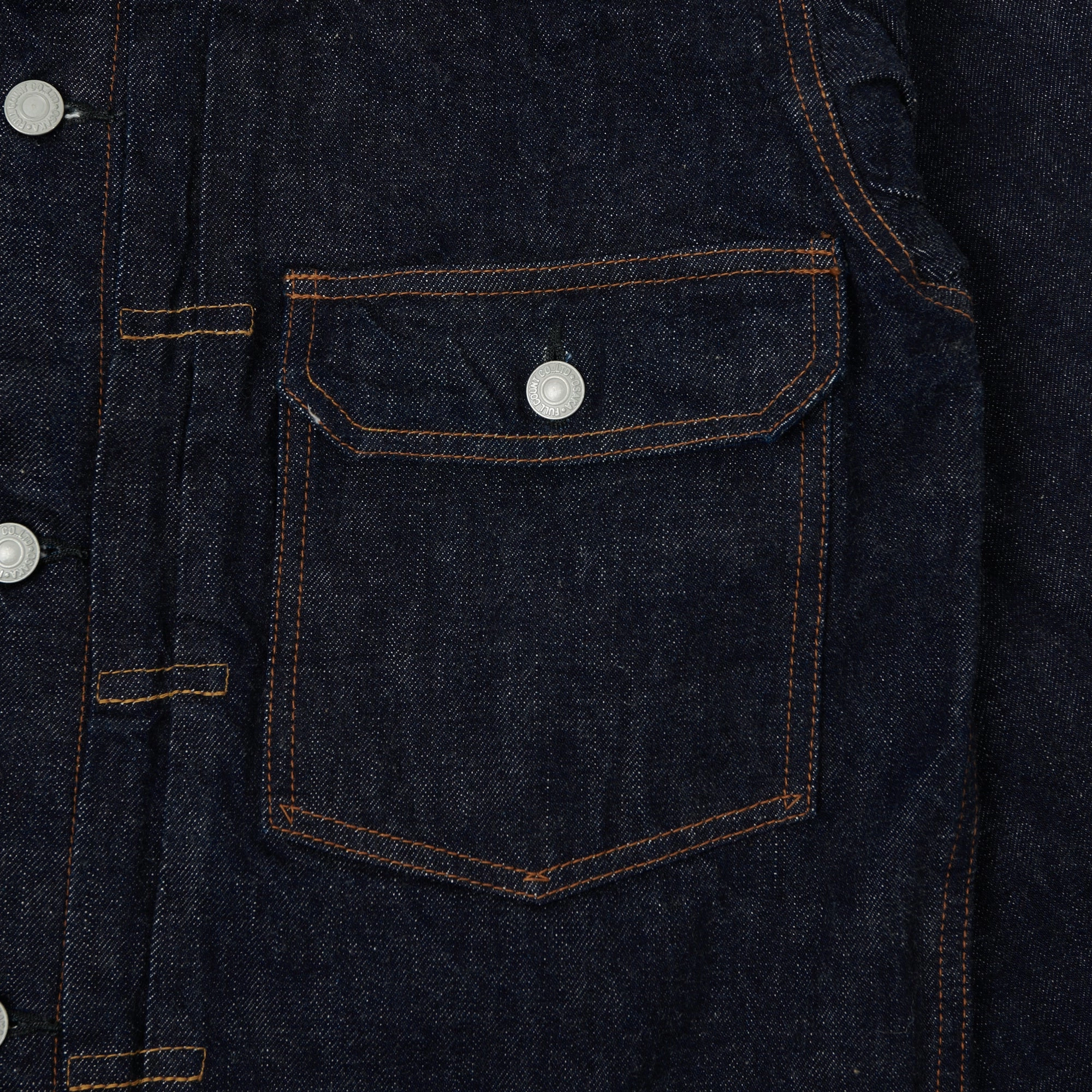 Full Count 2102 13.75oz Type II Denim Jacket - One Wash