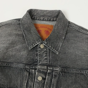 Full Count 2102 13.7oz Type II Denim Jacket - Black 'Dartford' Wash