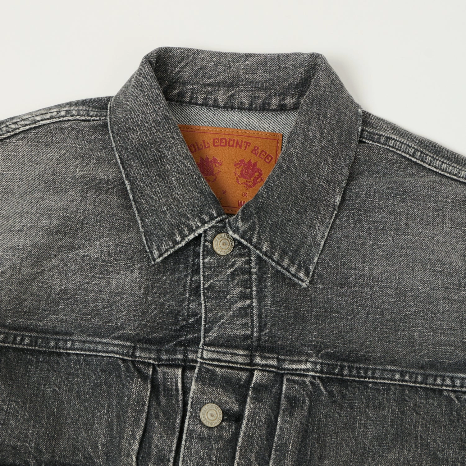 Full Count 2102 13.7oz Type II Denim Jacket - Black 'Dartford' Wash