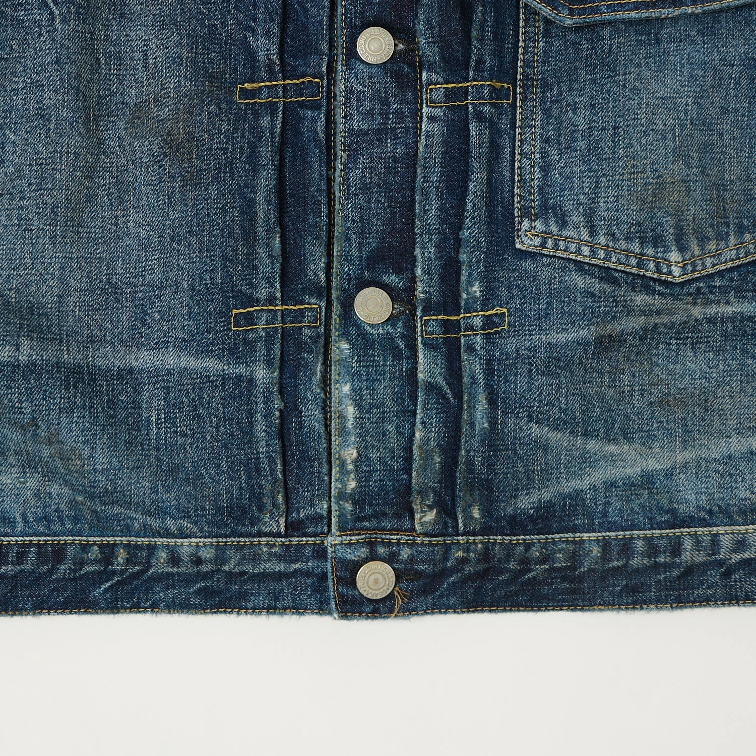 Full Count 2107 13.5oz Type I Denim Jacket - 'More Than Just Fear' Wash