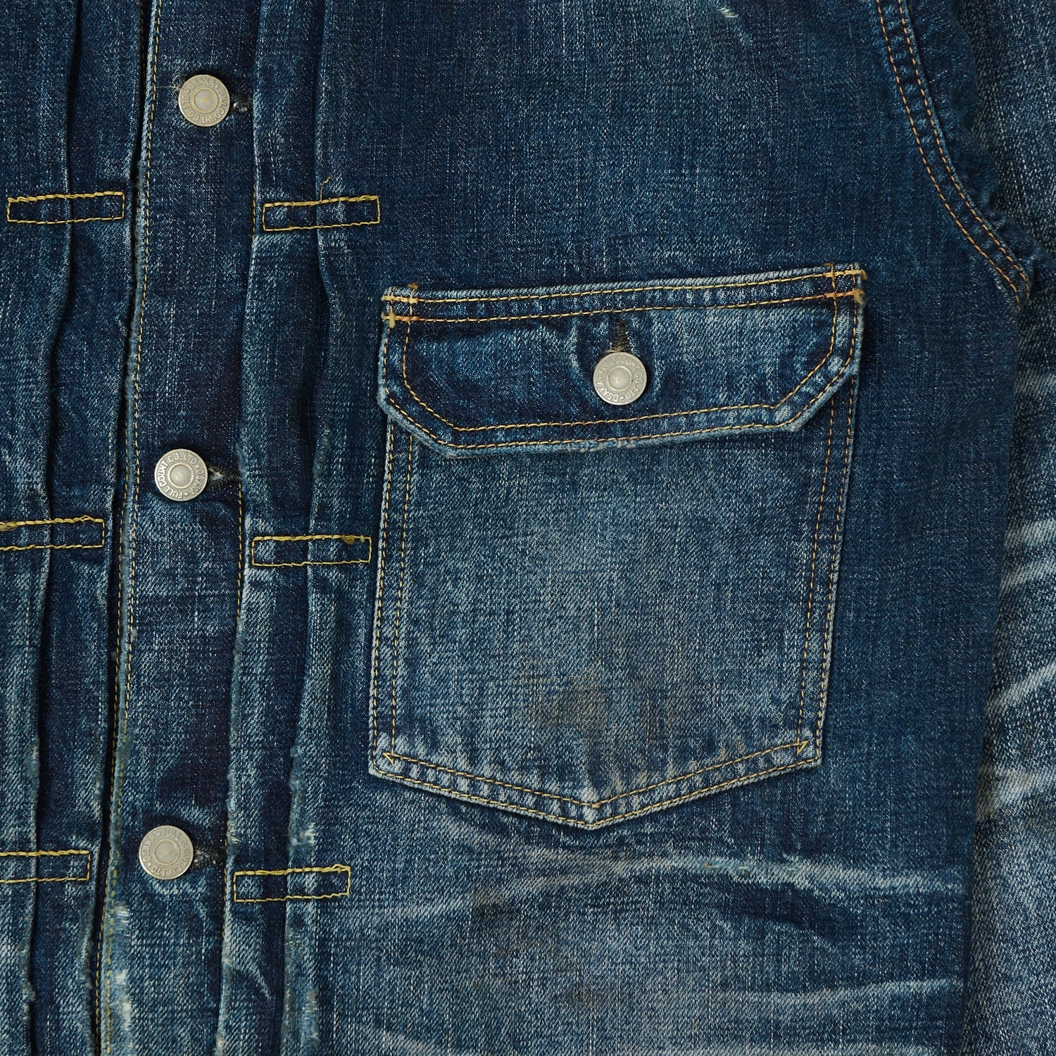 Full Count 2107 13.5oz Type I Denim Jacket - 'More Than Just Fear' Wash