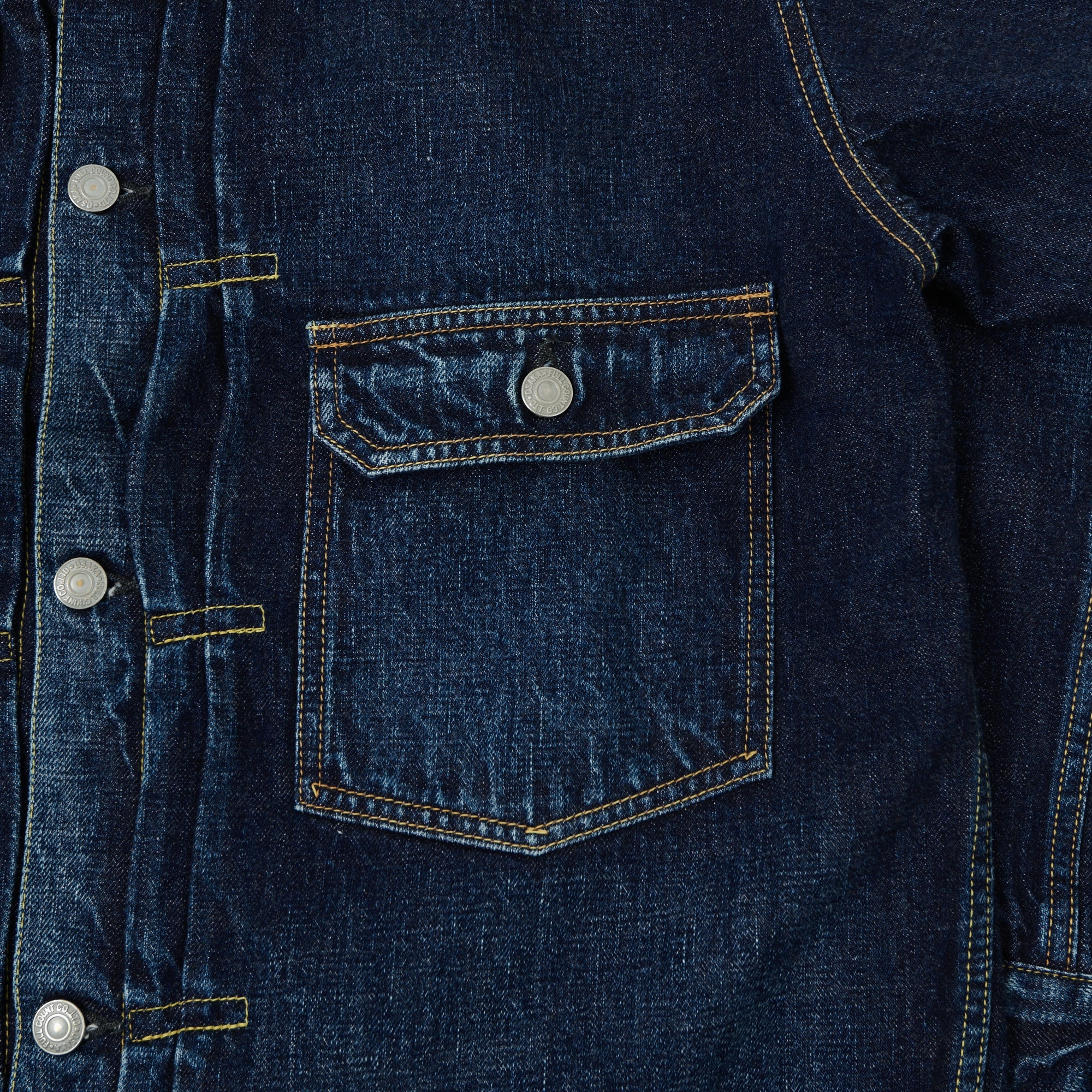 Full Count 2107 13.75oz Type I Denim Jacket - 'Half Way There' Wash