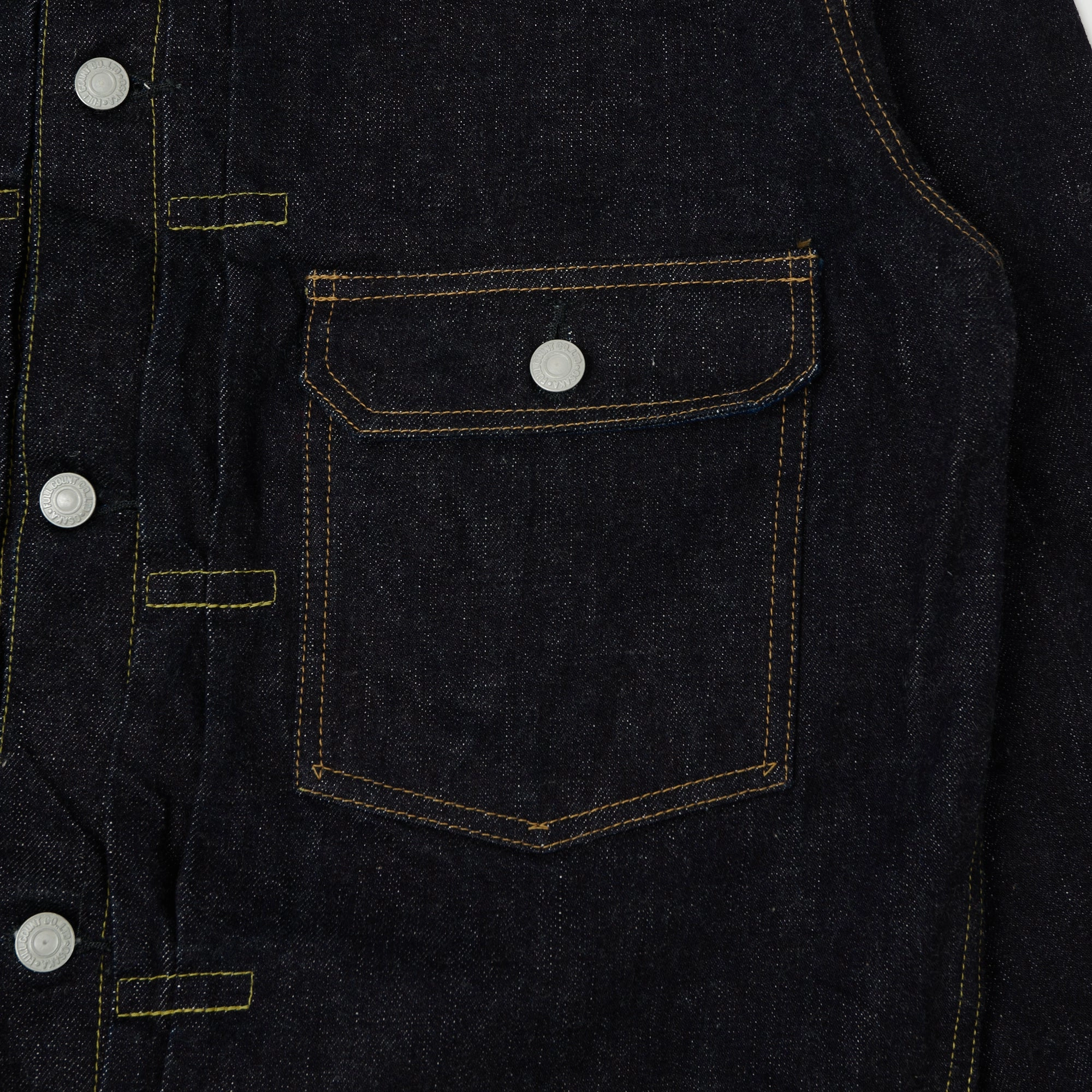 Full Count 2107XX 15.5oz Type I Denim Jacket - One Wash