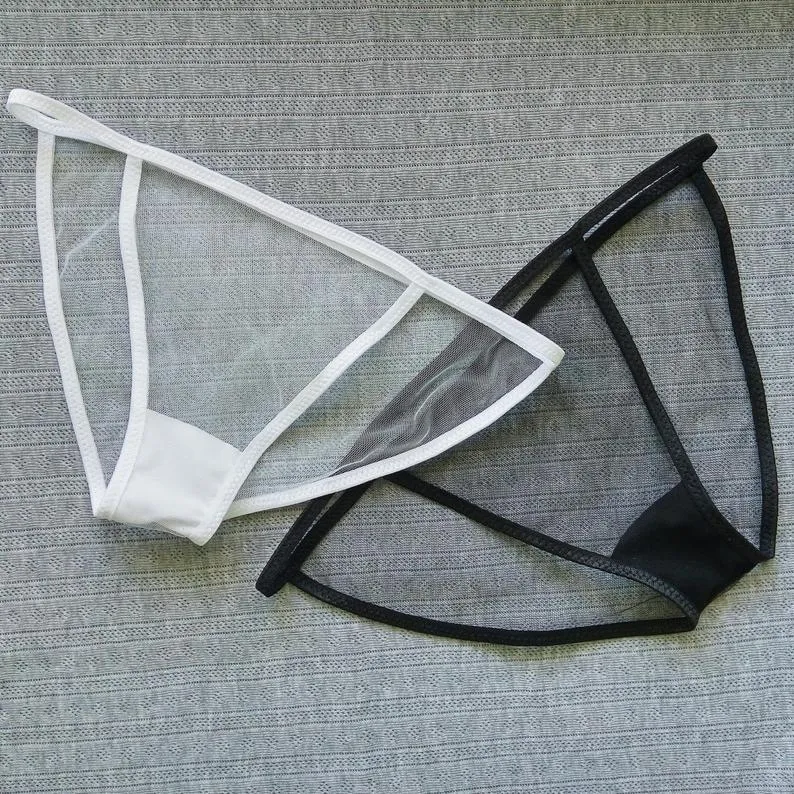 Fully transparent very sexy panties pack of 2