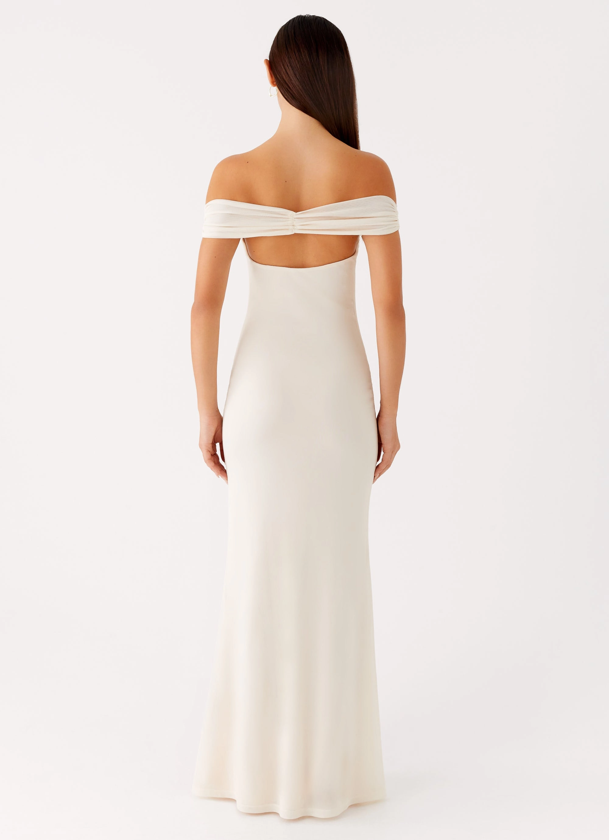 Romantic-Style Sleek Motion Madeira Maxi Dress - Ivory