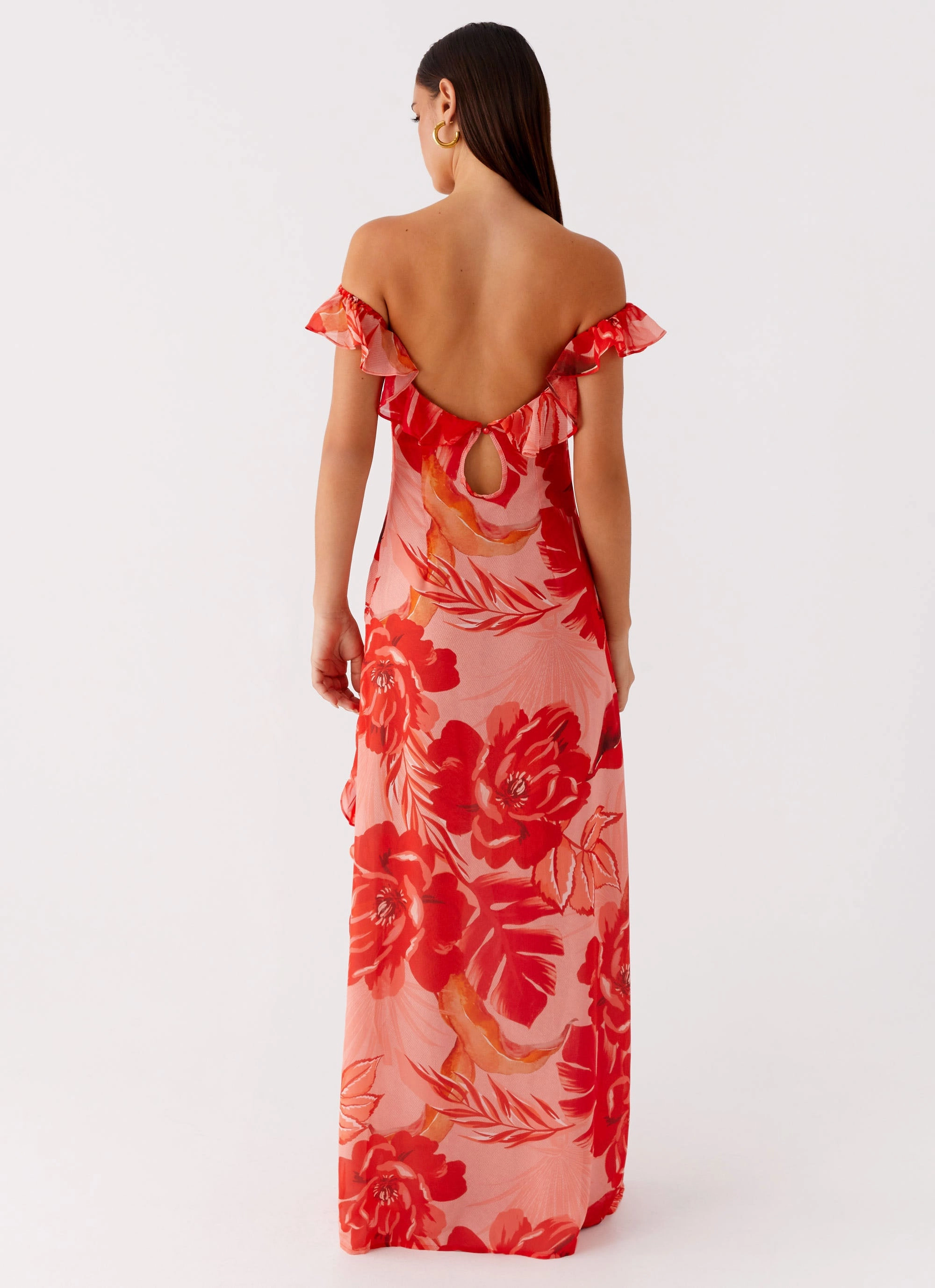 Beachwear Sleek Tone Cassiday Maxi Dress - Sicily Sunsets Print