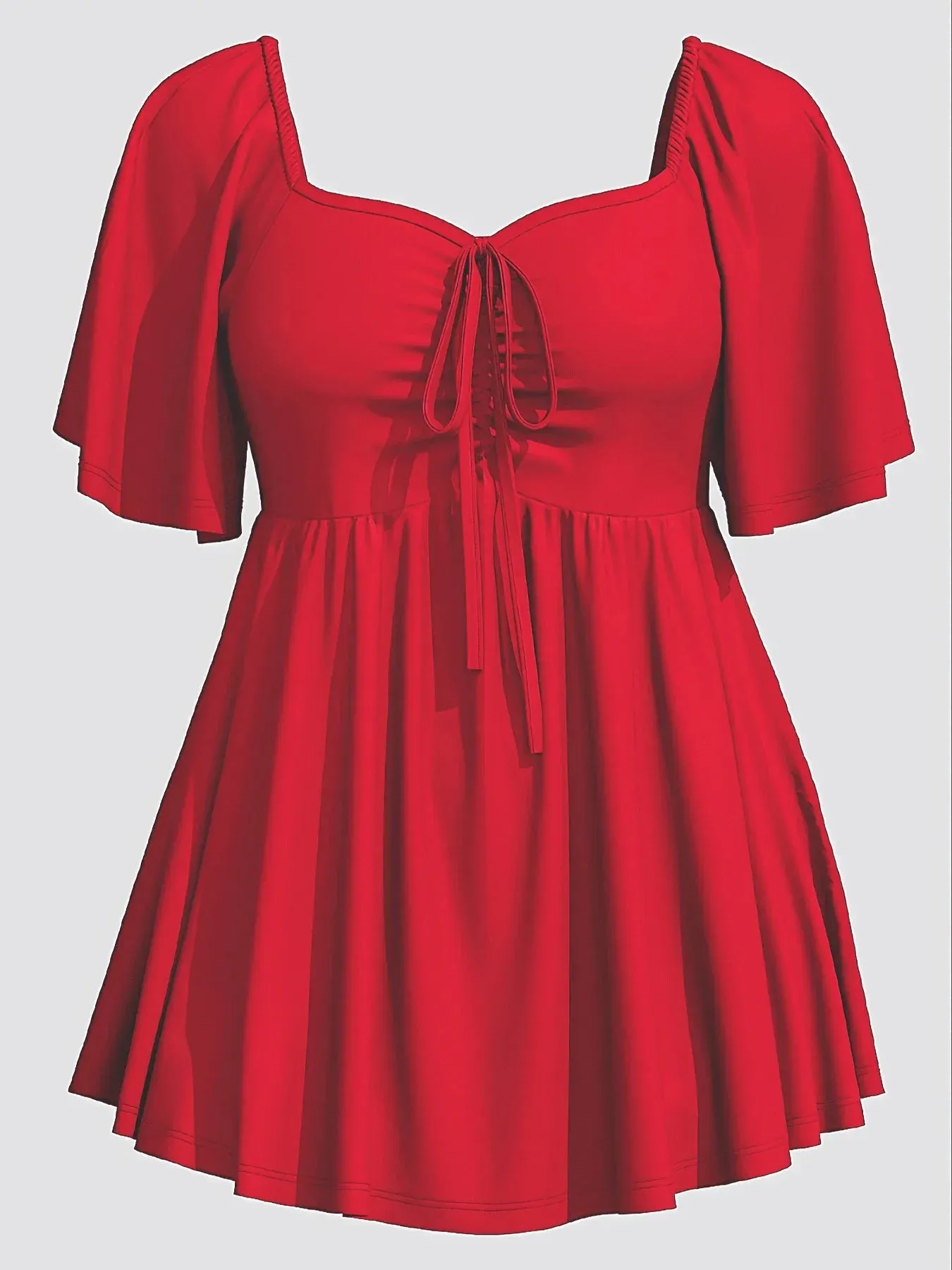 Funki Buys | Shirts | Women's Plus Size A Line Draw String Shirt