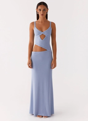 Gala Look Jocelyn Maxi Dress - Blue Jocelyn Maxi Dress - Blue Flattering Look Fit