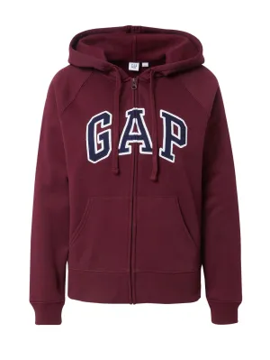 GAP Zip Sweatshirt, Red Wine